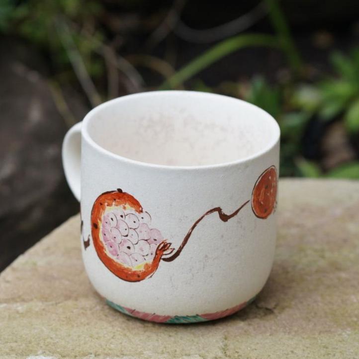 Pomegranate Mosaic Bottom Cup