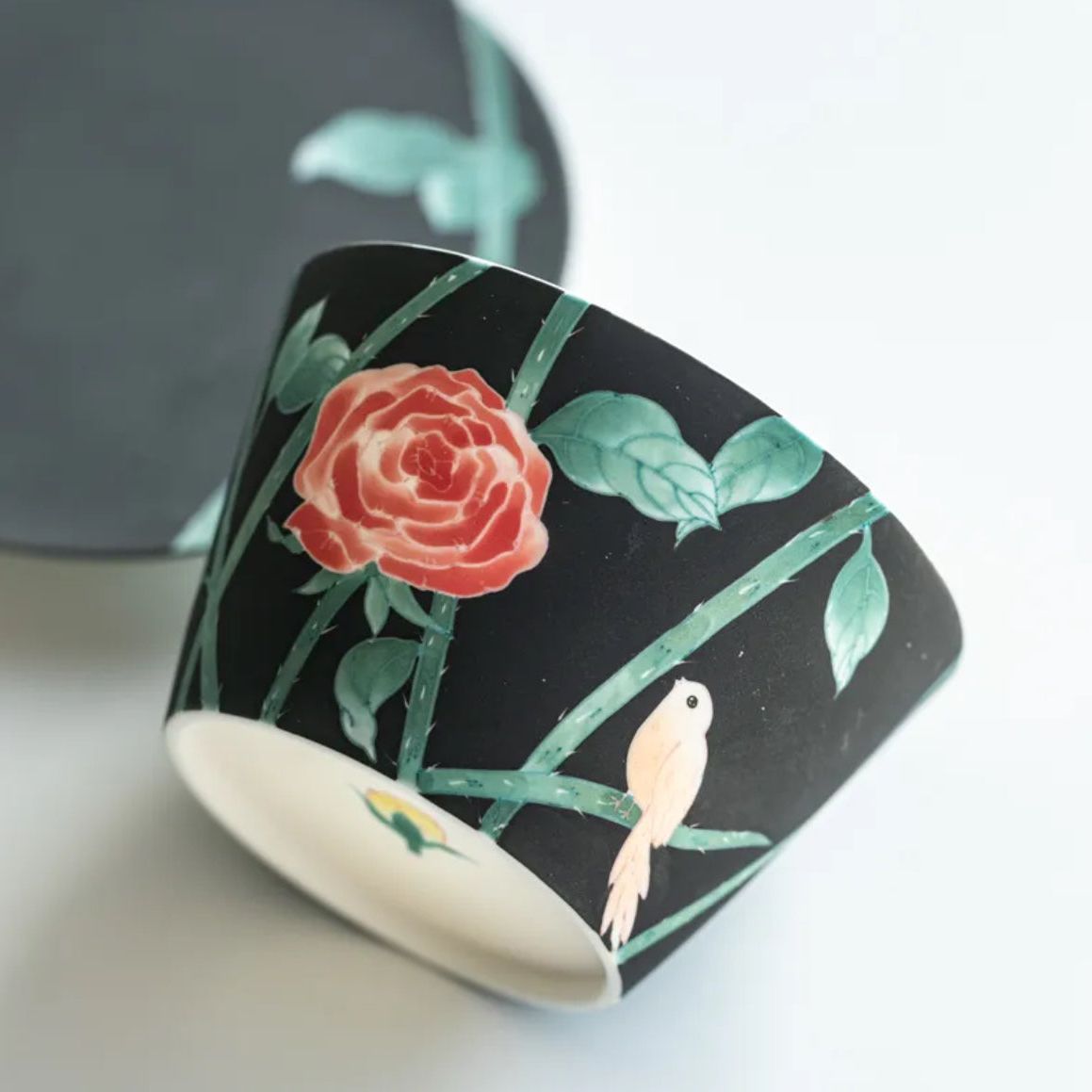 Rose Nightingale Porcelain Cup & Saucer