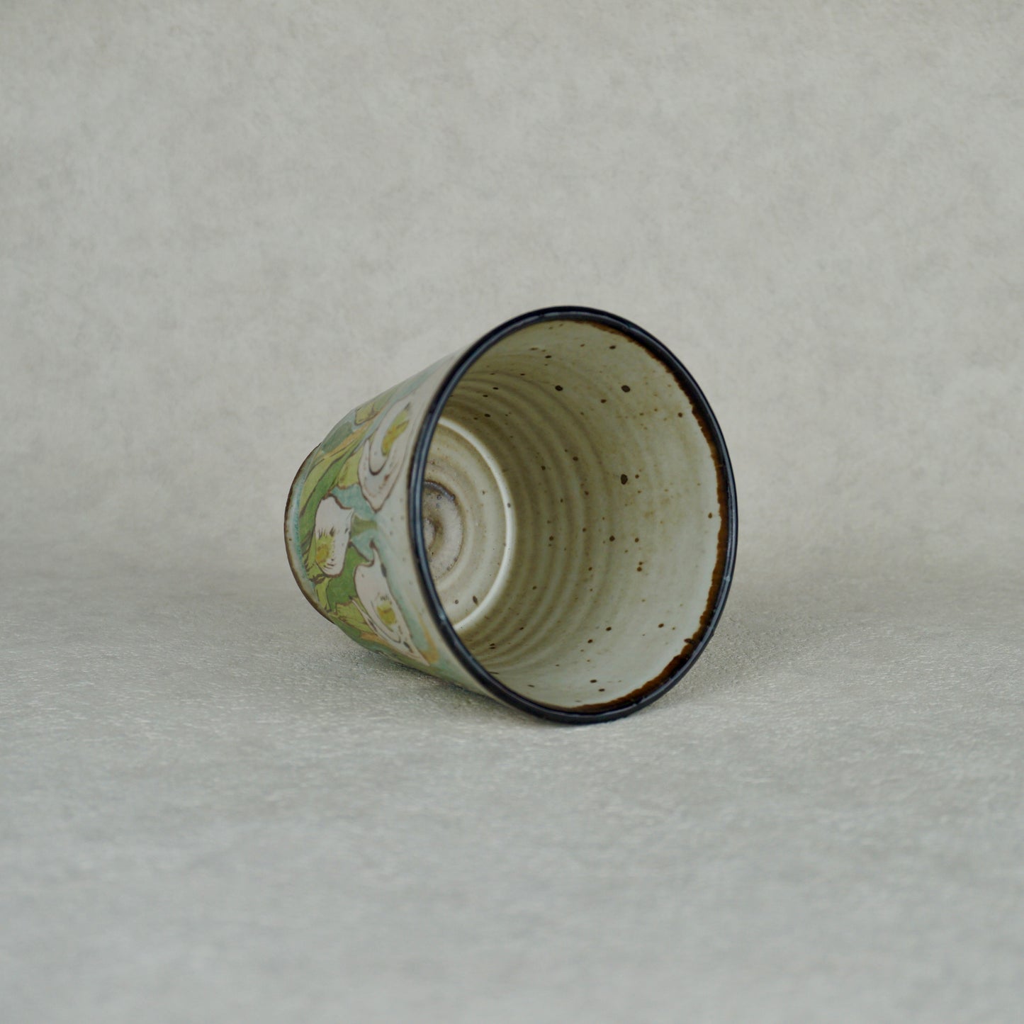 White Calla Lily Short Goblet Mug