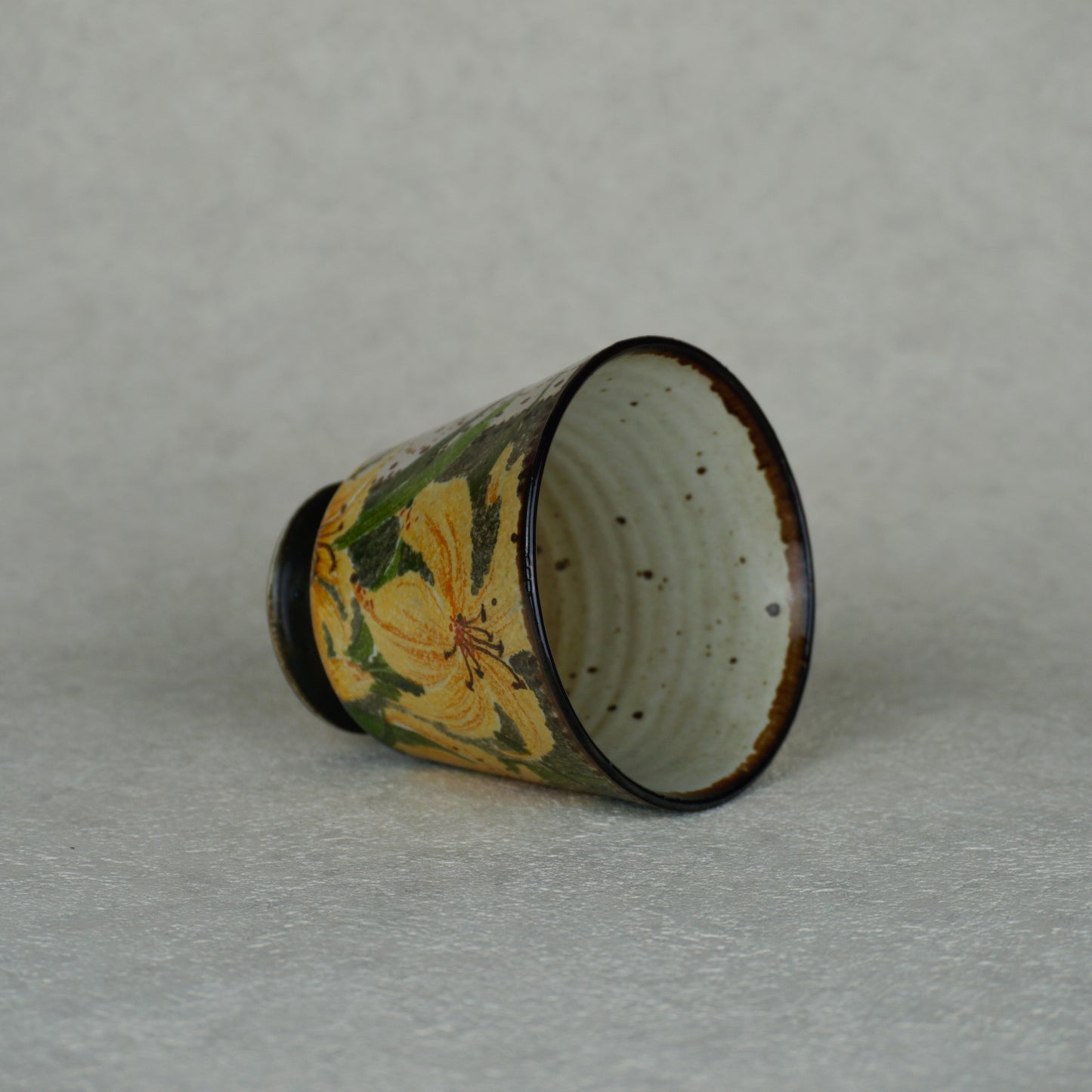 Yellow Lily Short Goblet Mug