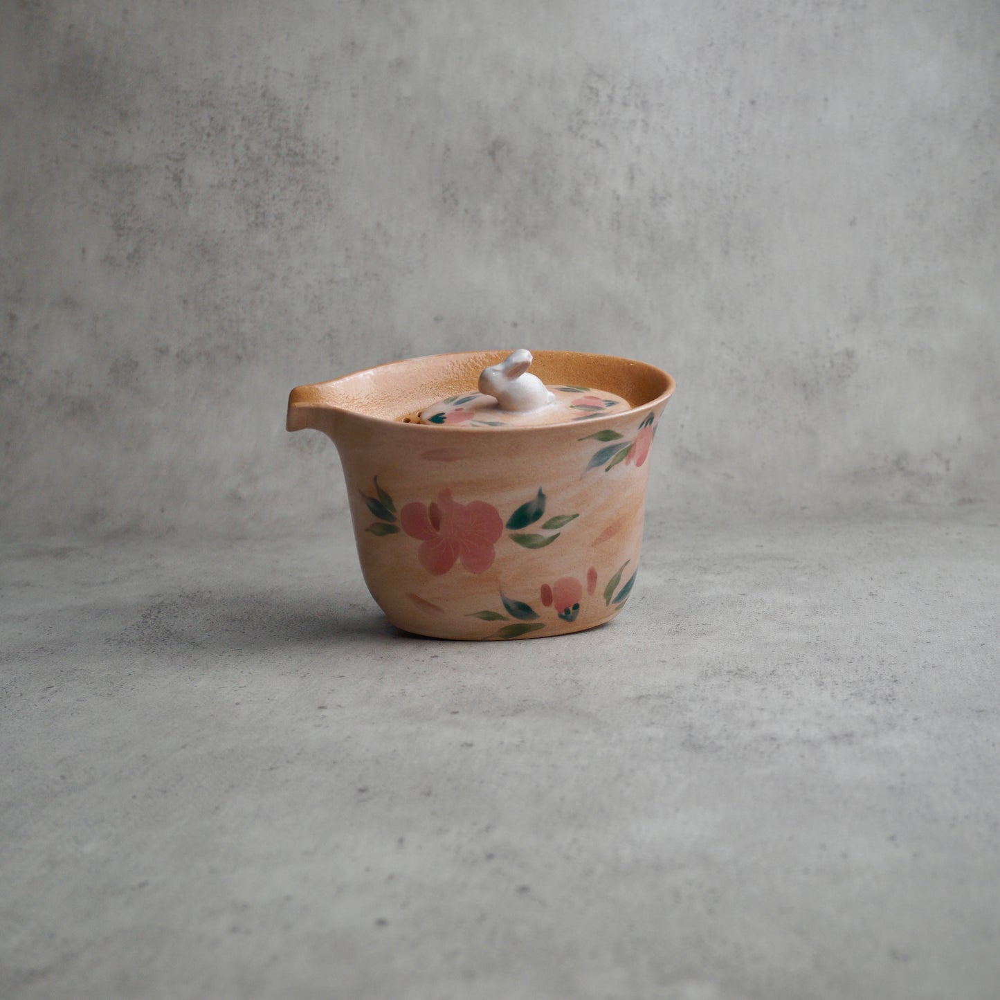 Rabbit Lid Pink Tea Set