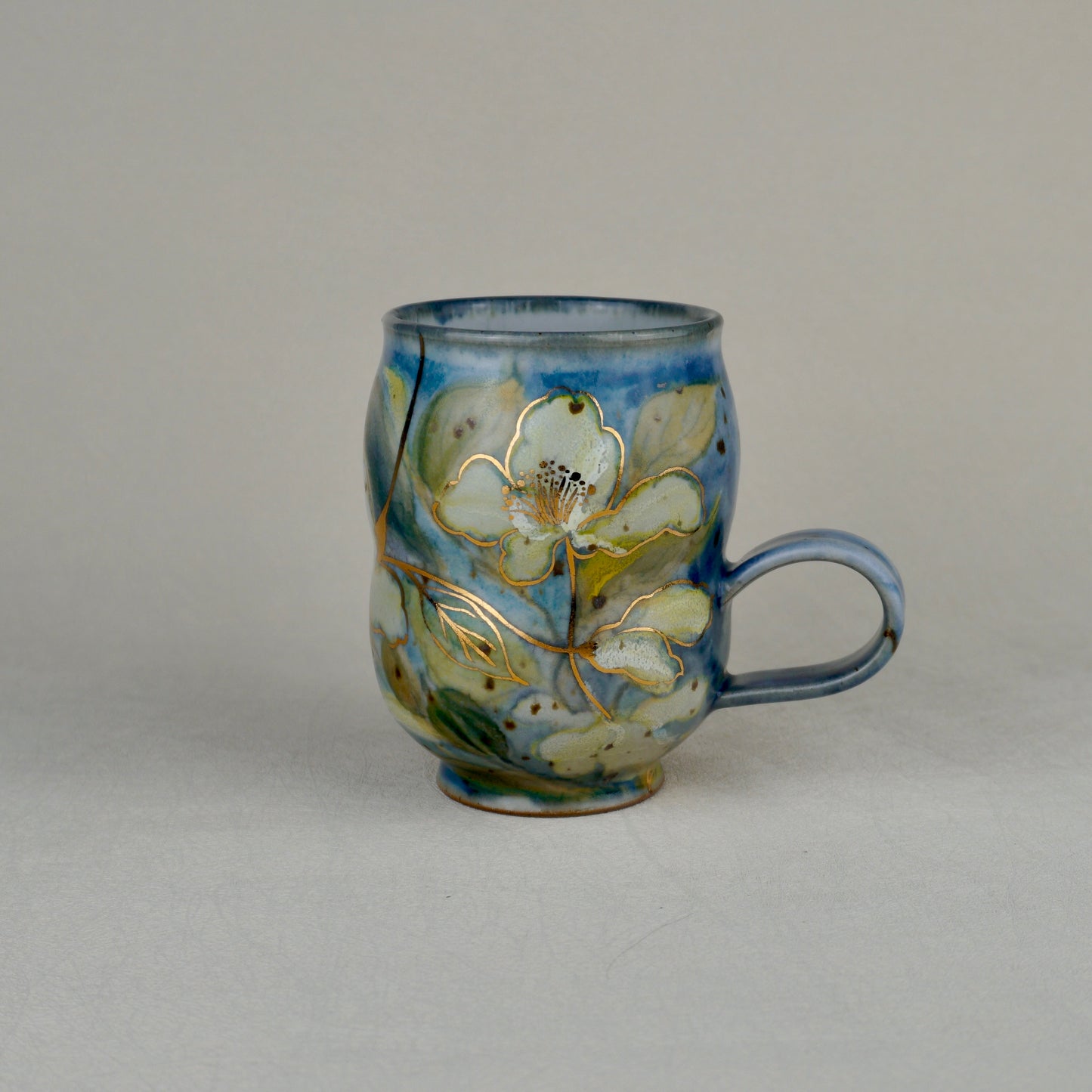 Sky Blue Low Handle Mug