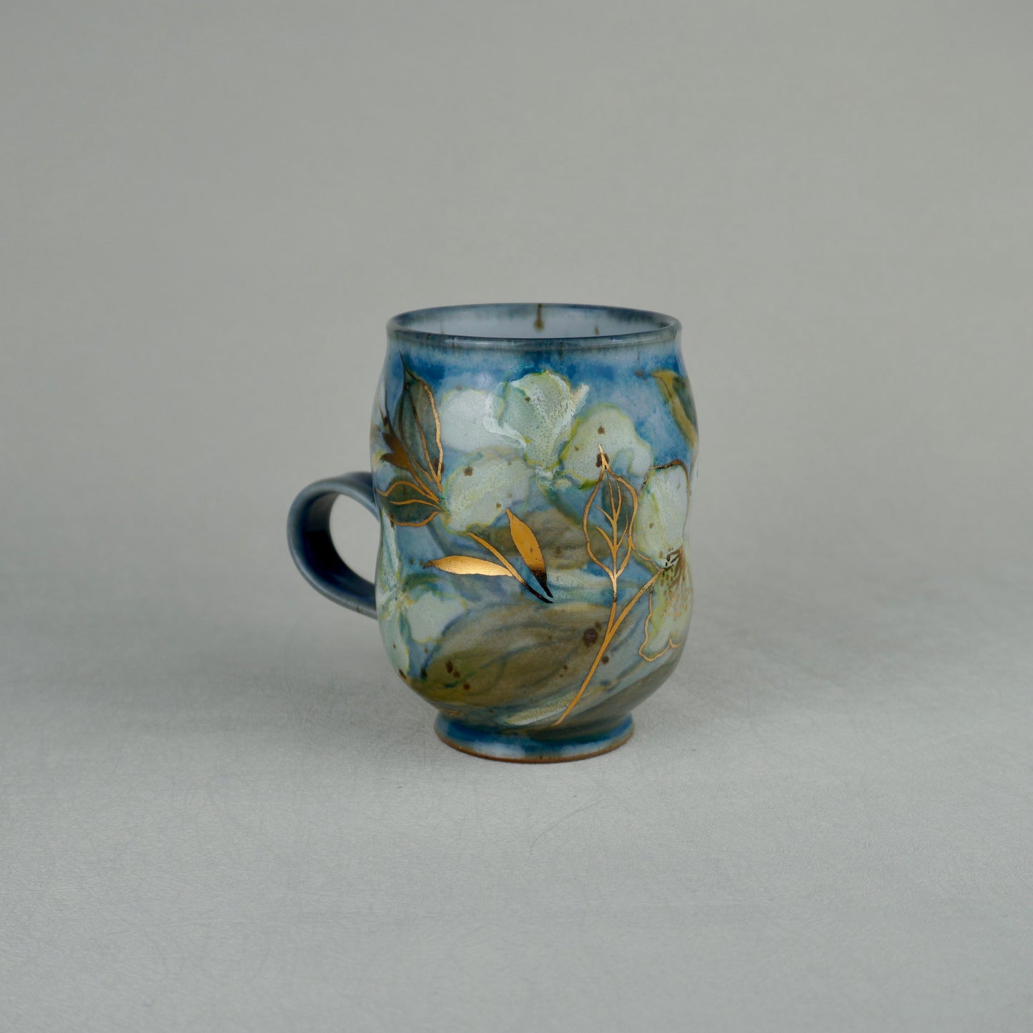 Sky Blue Low Handle Mug