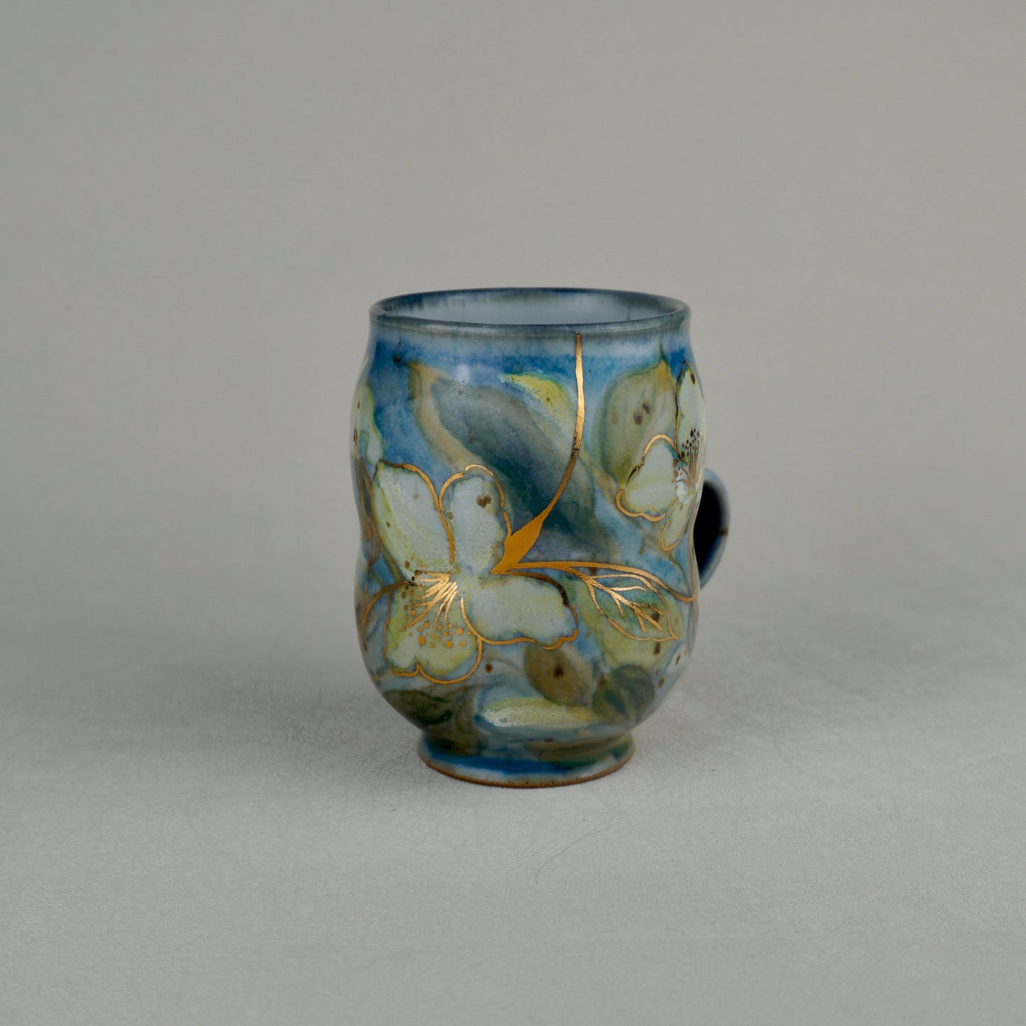 Sky Blue Low Handle Mug
