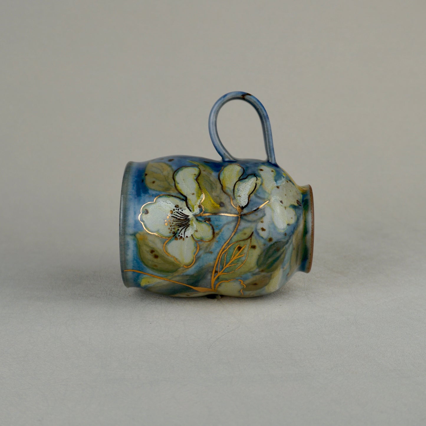Sky Blue Low Handle Mug