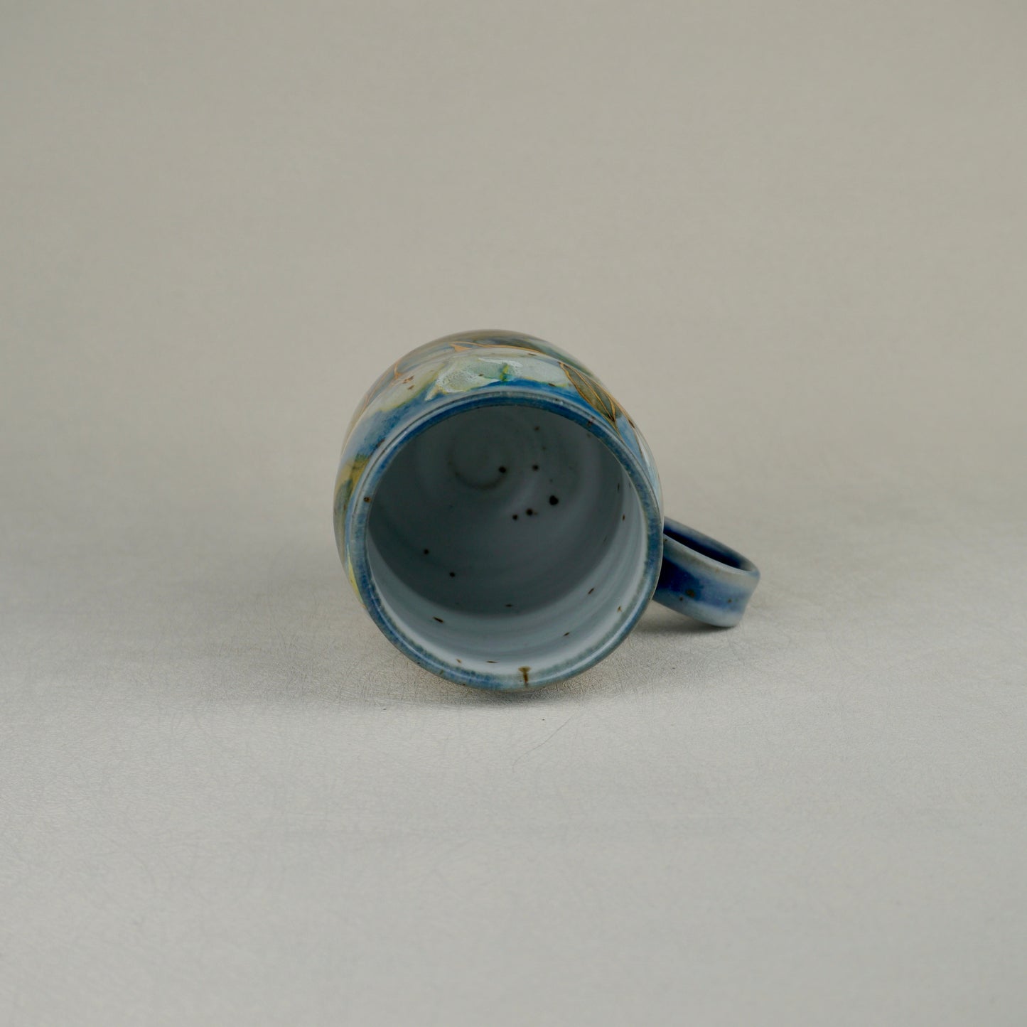 Sky Blue Low Handle Mug