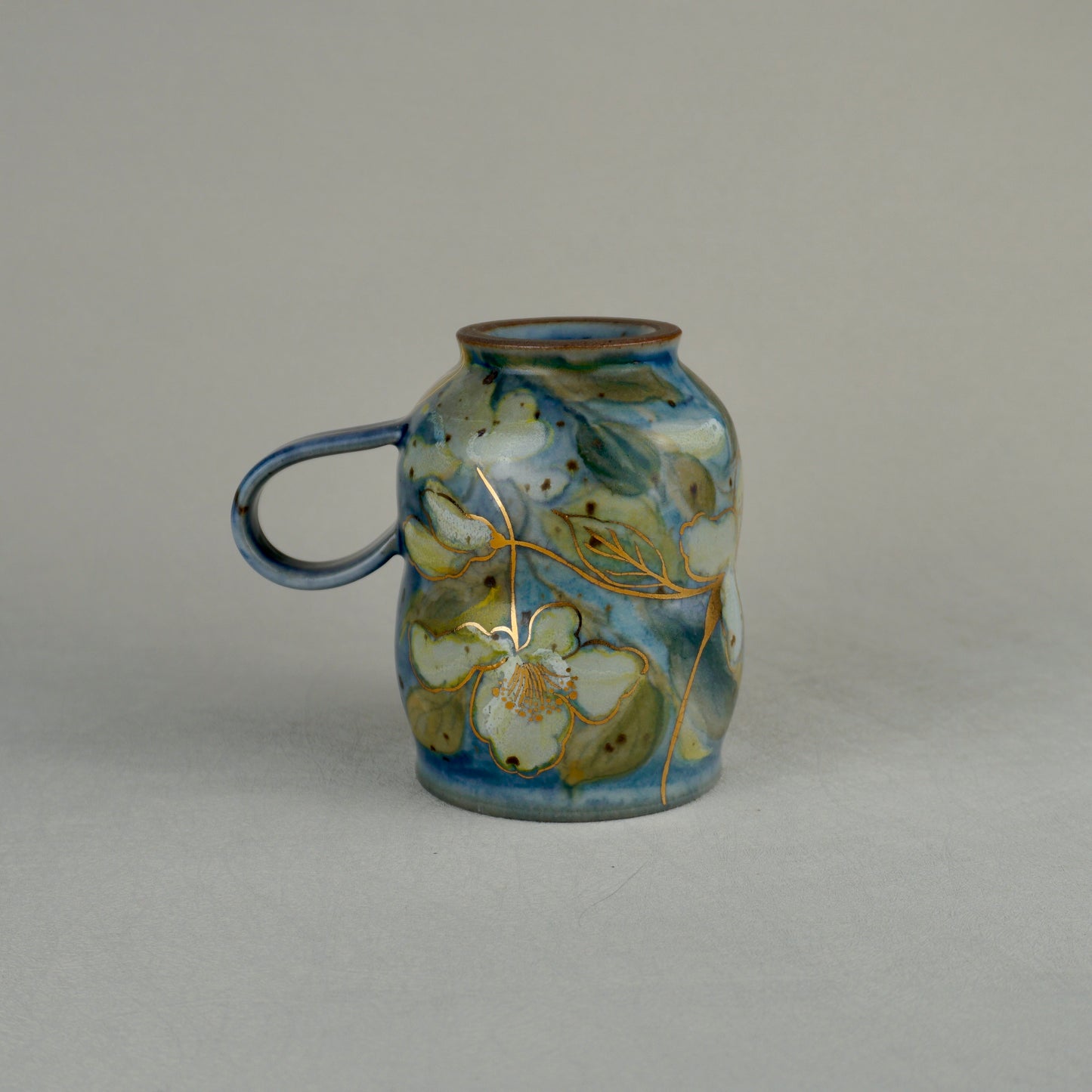 Sky Blue Low Handle Mug