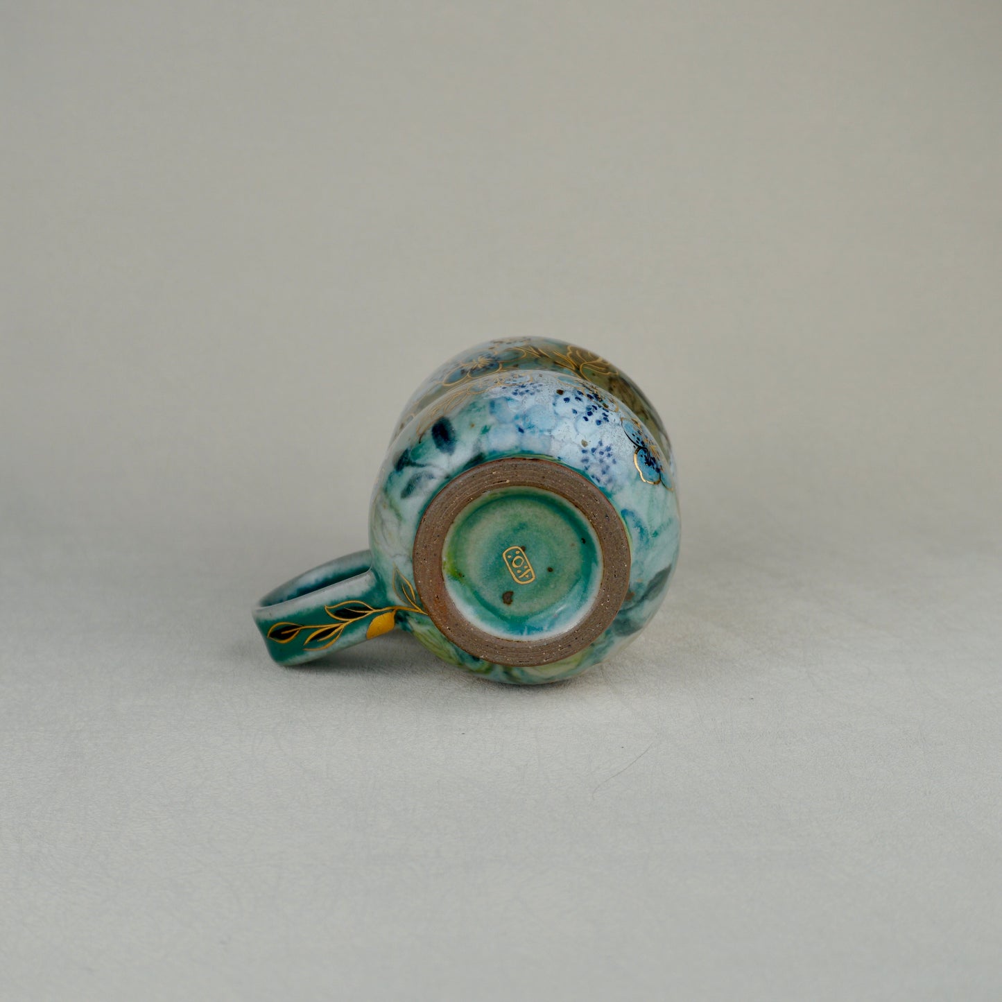 Earthy Green Low Handle Mug