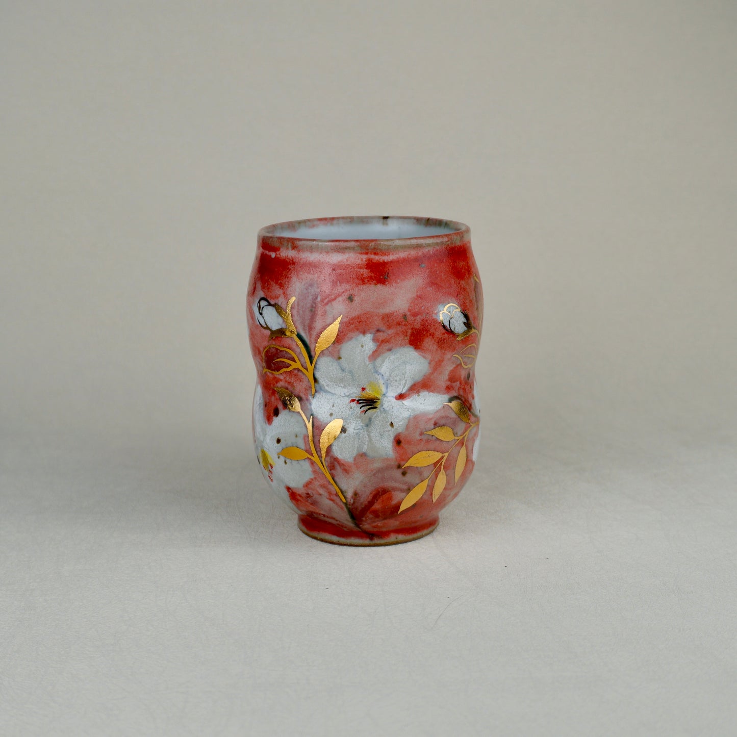 Earthy Red Low Handle Mug