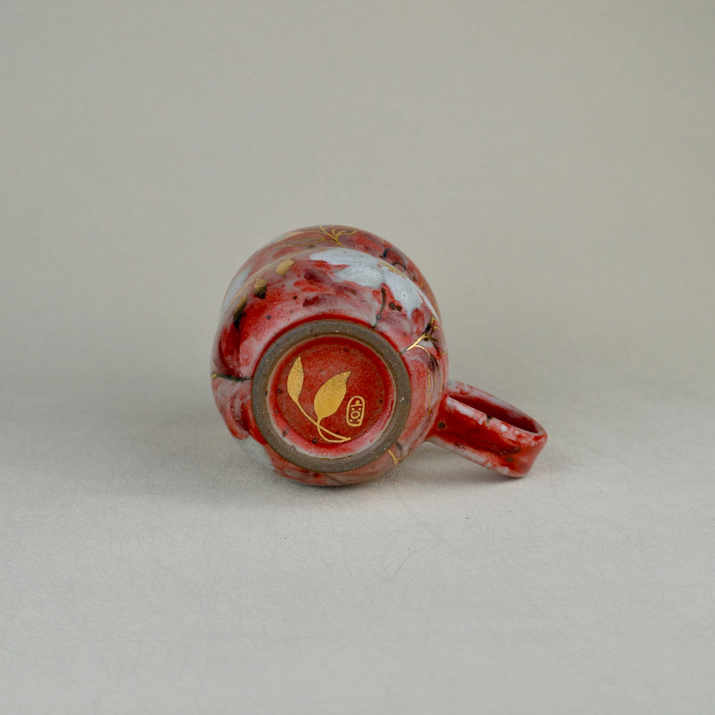 Earthy Red Low Handle Mug