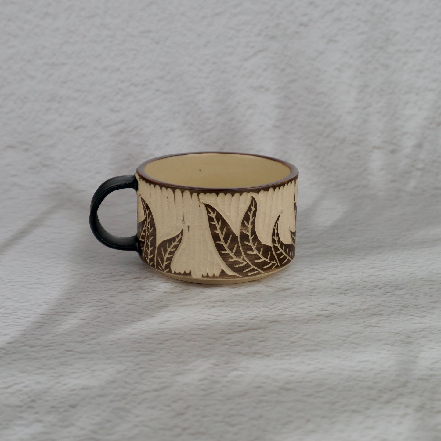 Brown Panda Cup And Saucer