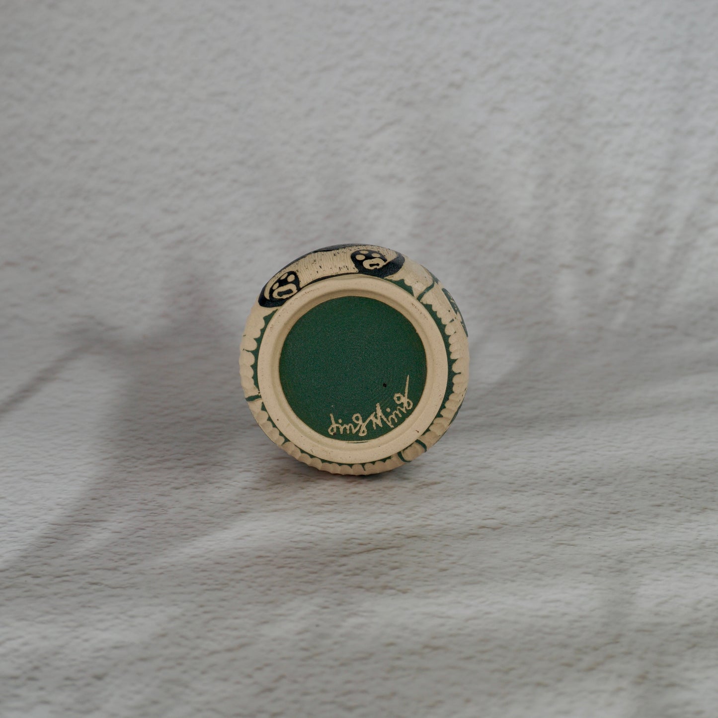 Green Panda Round Cup Small