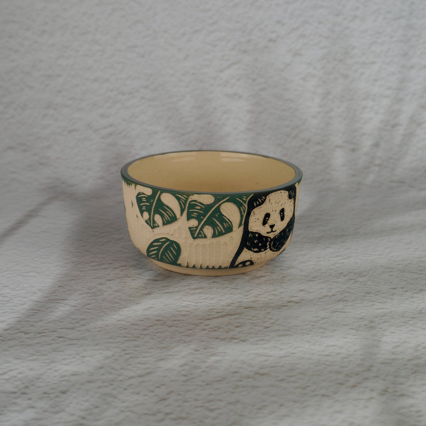 Green panda bowl