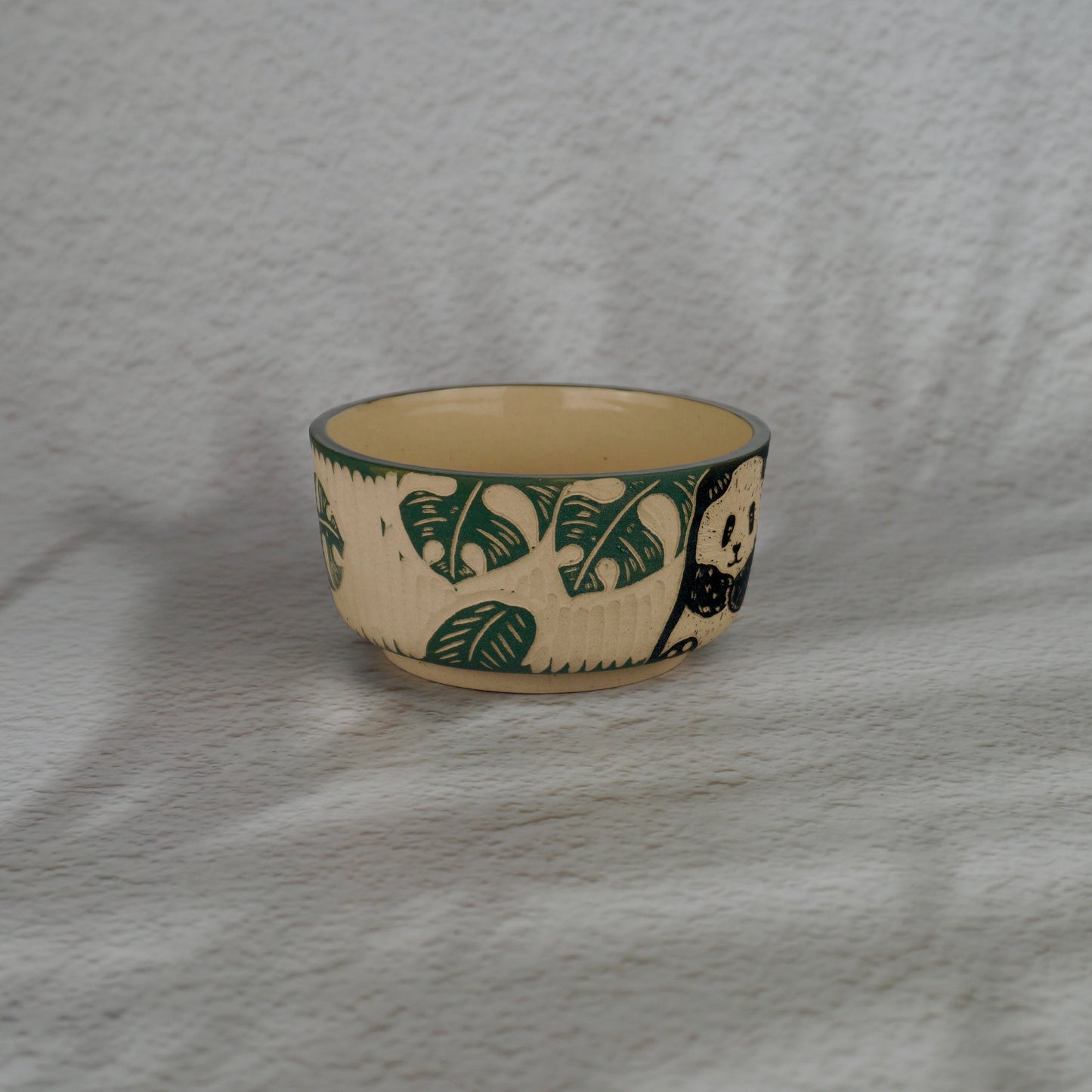Green panda bowl