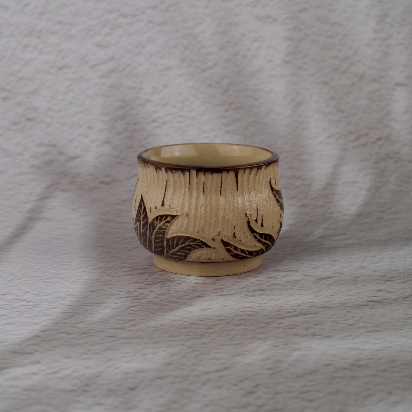 Brown Panda Round Cup Small
