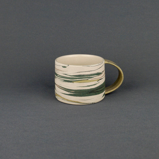 Green Agateware Mug