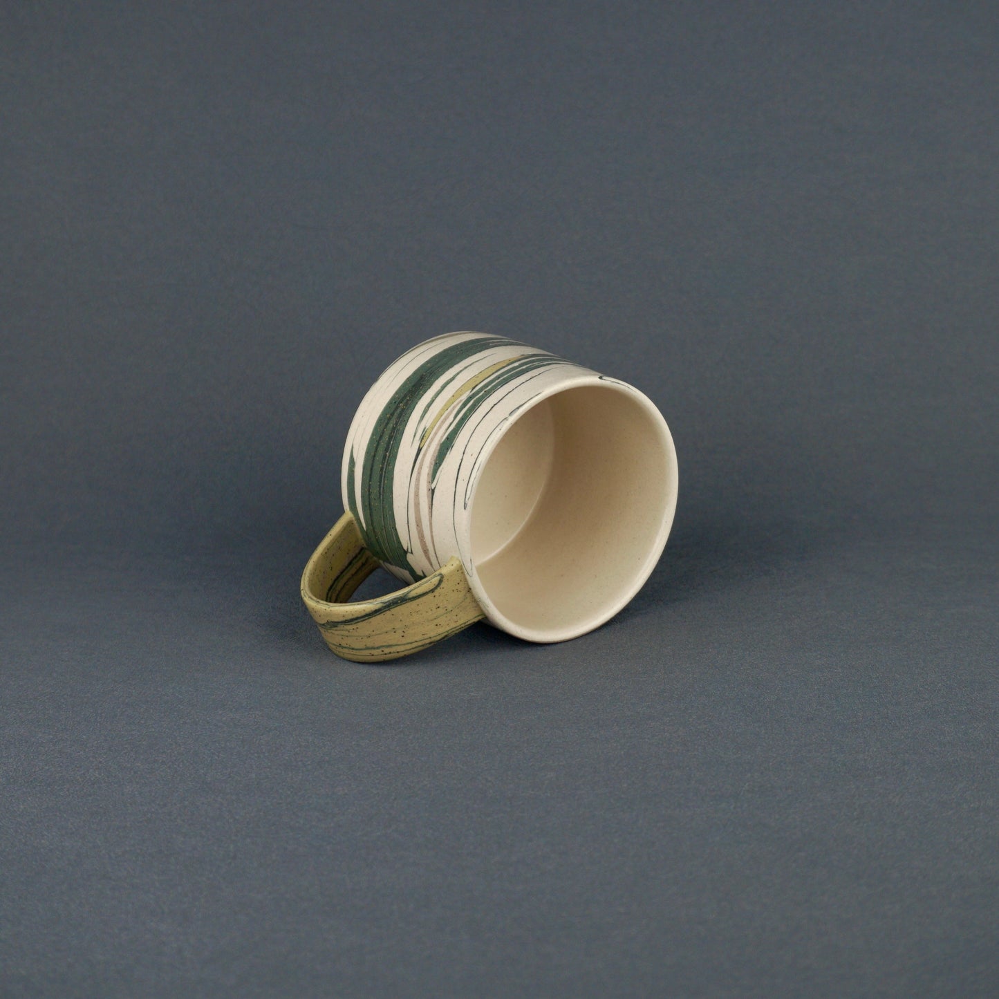 Green Agateware Mug