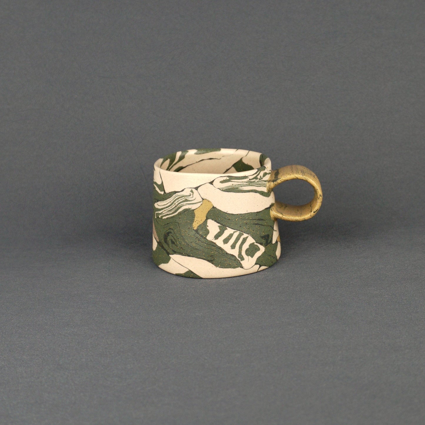 Green Agateware Mug Small