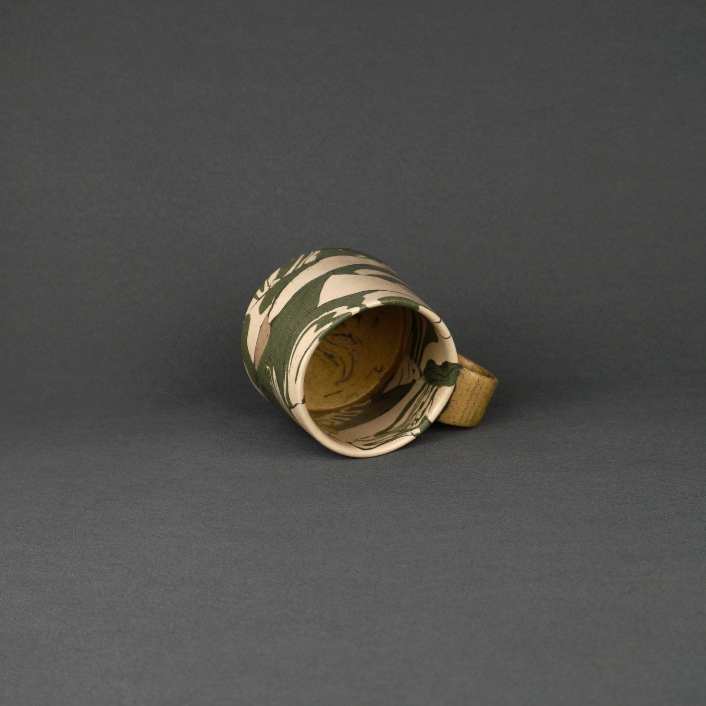 Green Agateware Mug Small