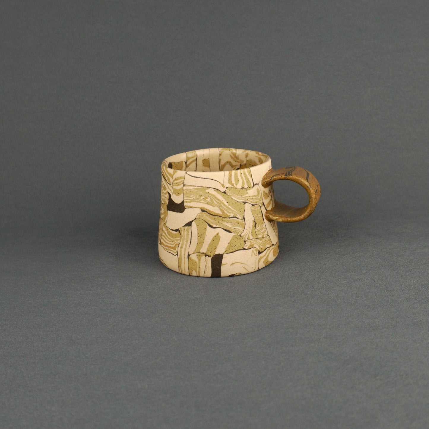Yellow Agateware Mug Small