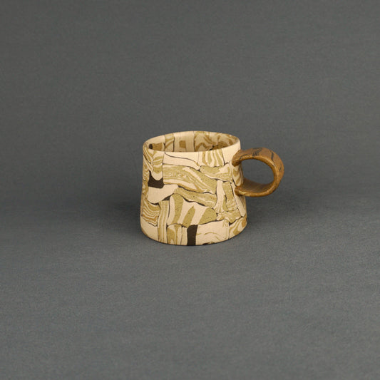 Yellow Agateware Mug Small
