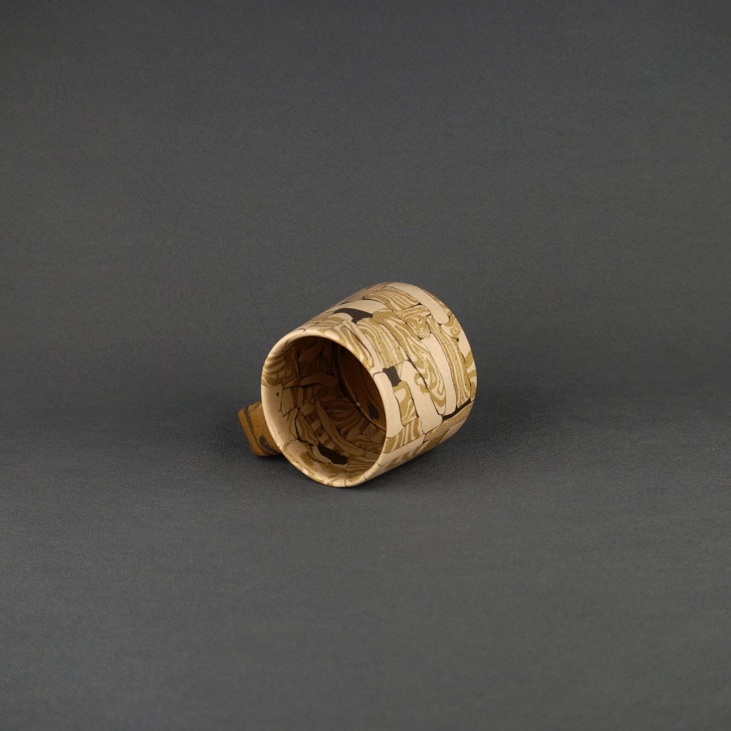 Yellow Agateware Mug Small