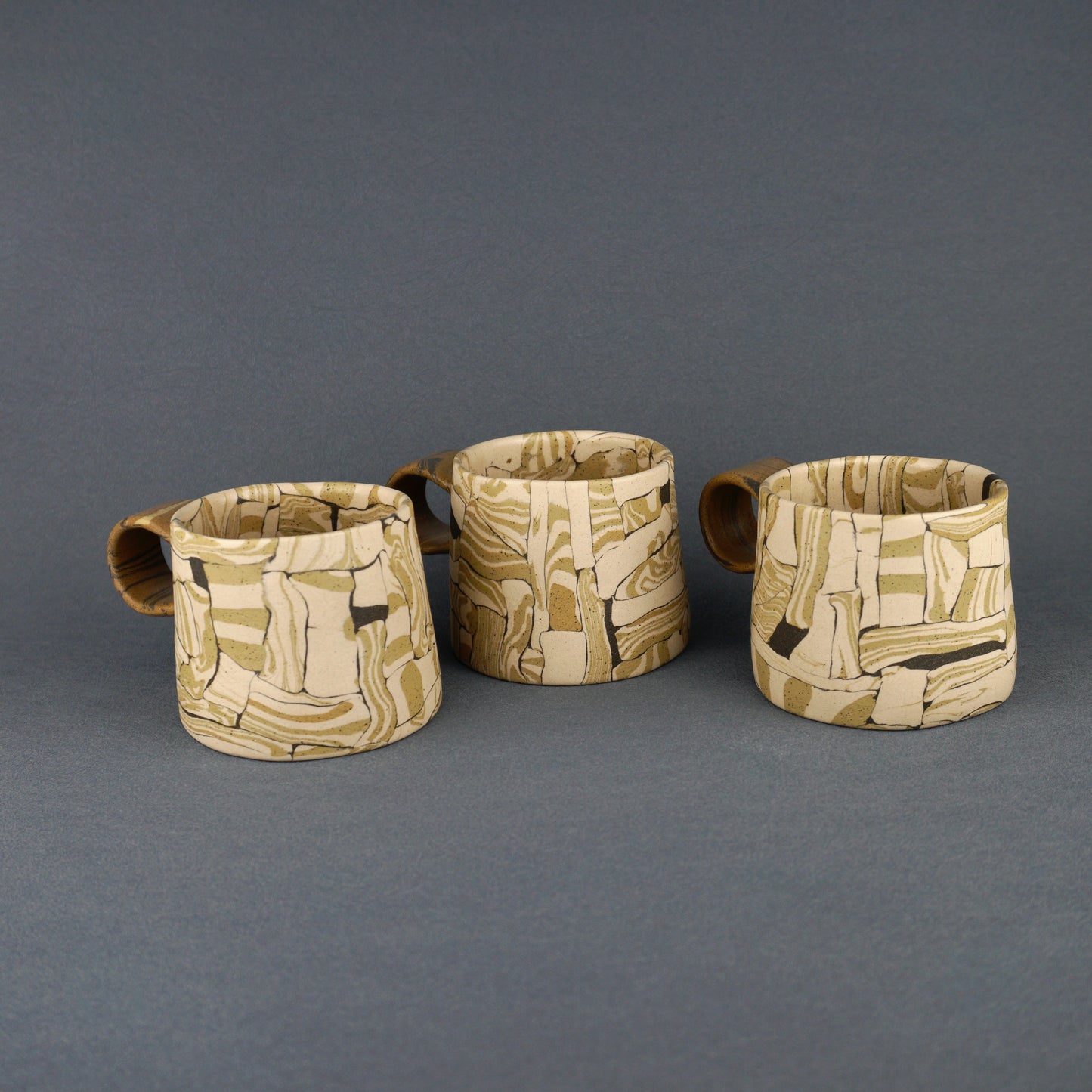 Yellow Agateware Mug Small