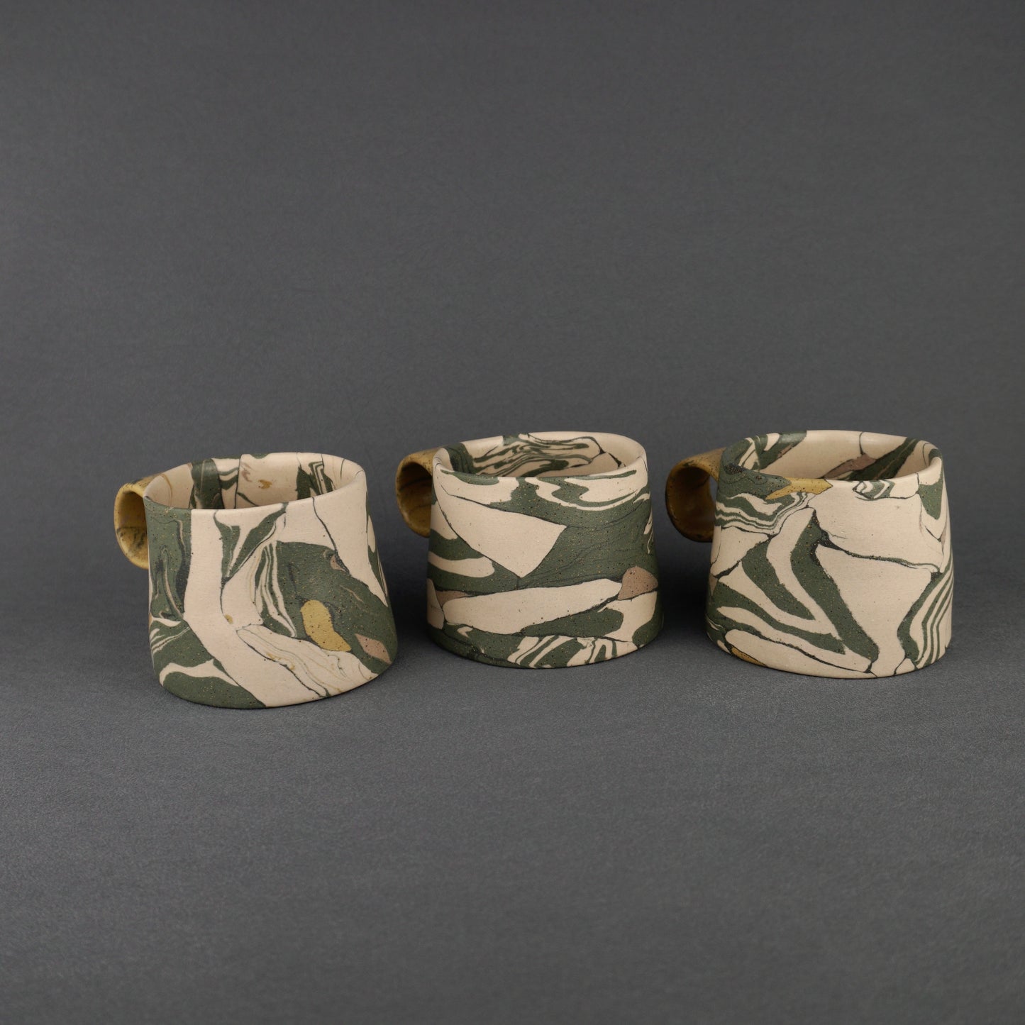 Green Agateware Mug Small