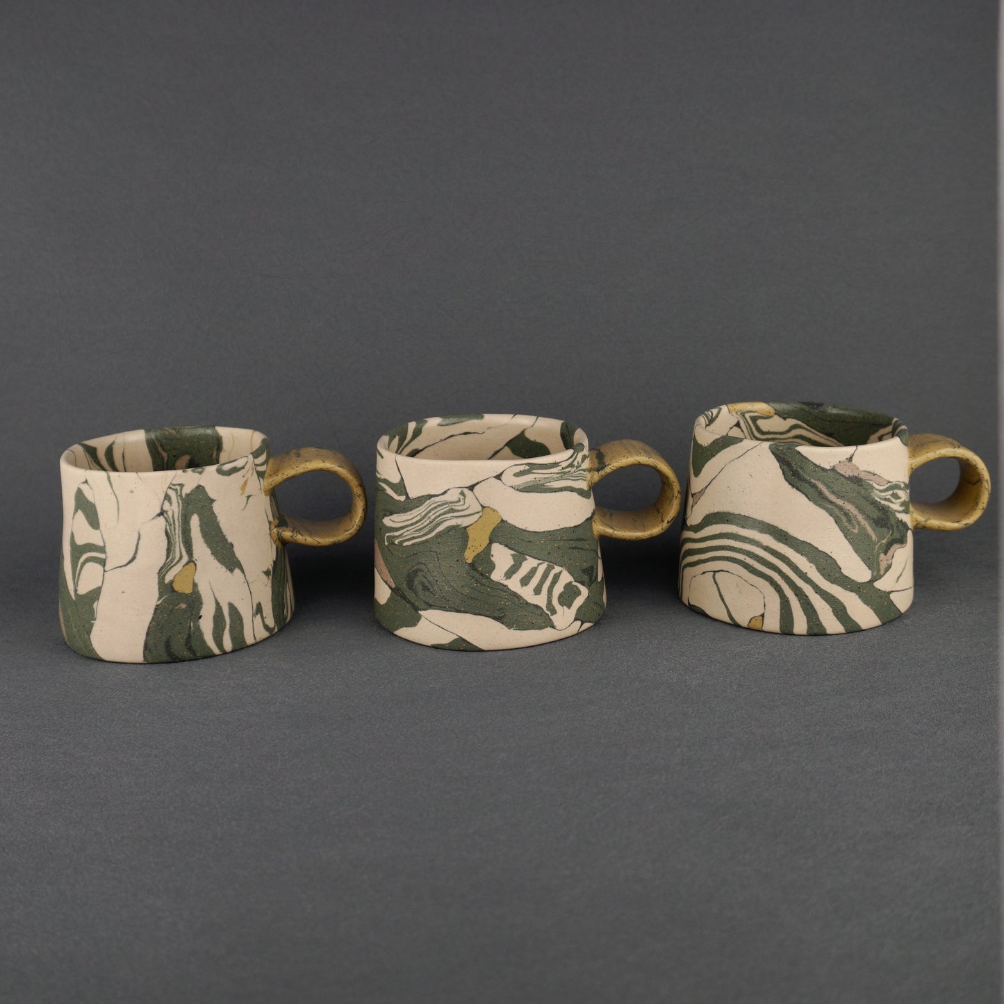 Green Agateware Mug Small