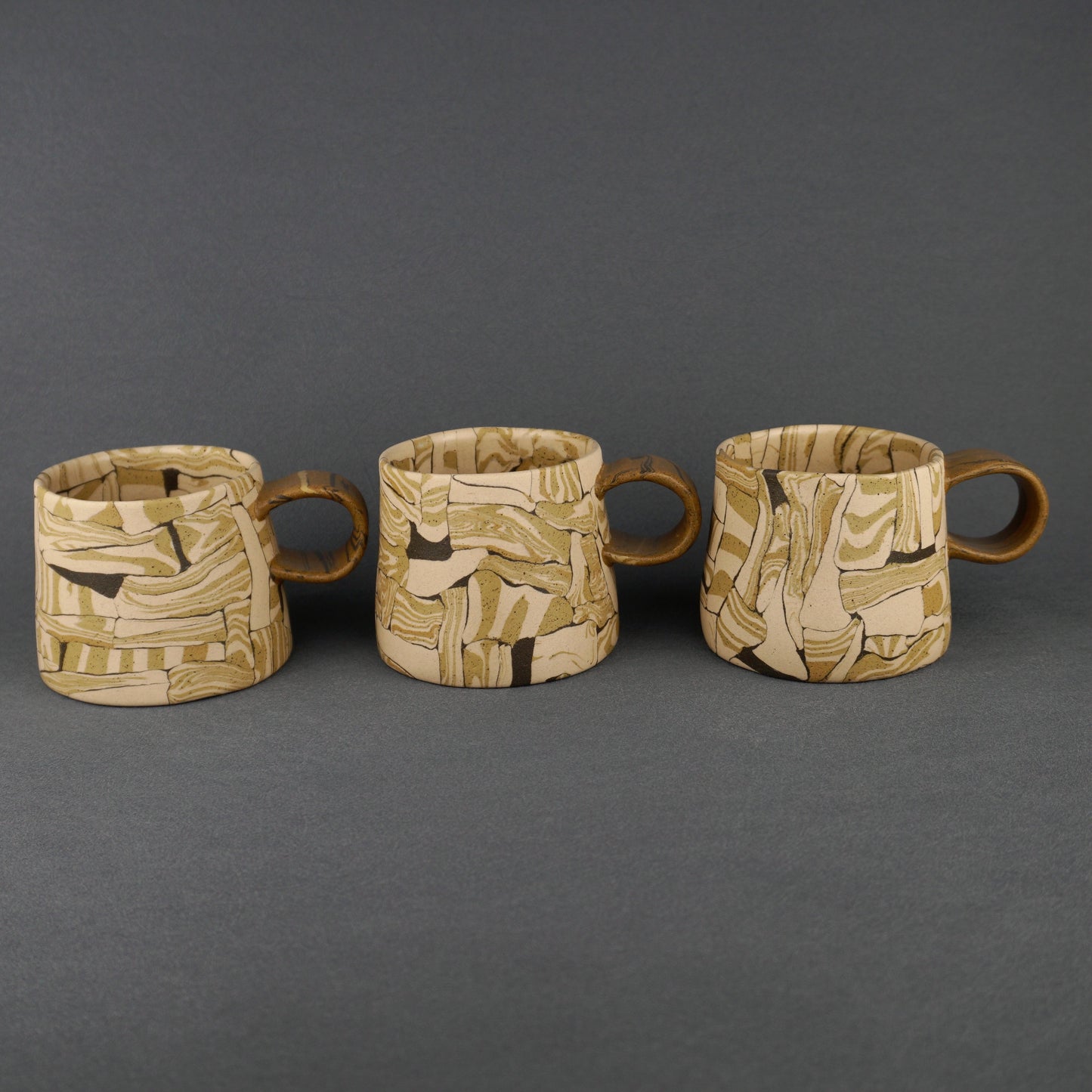 Yellow Agateware Mug Small