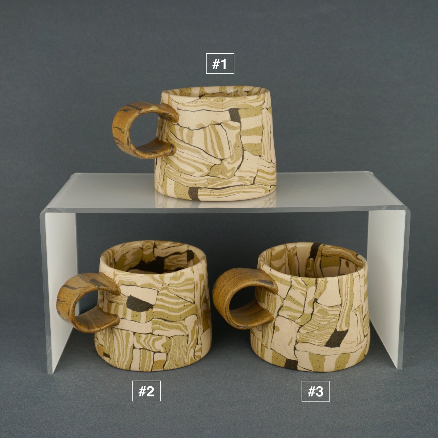Yellow Agateware Mug Small