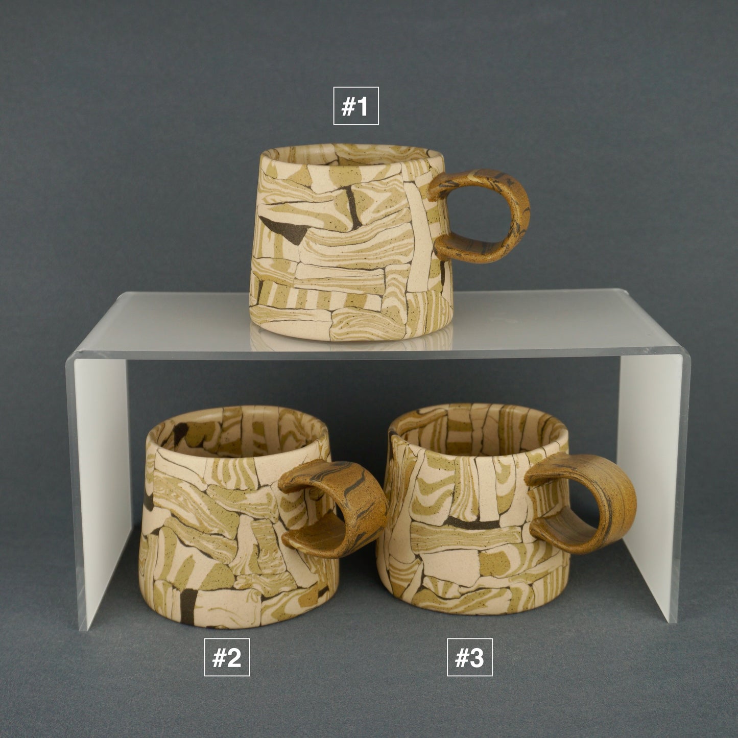 Yellow Agateware Mug Small