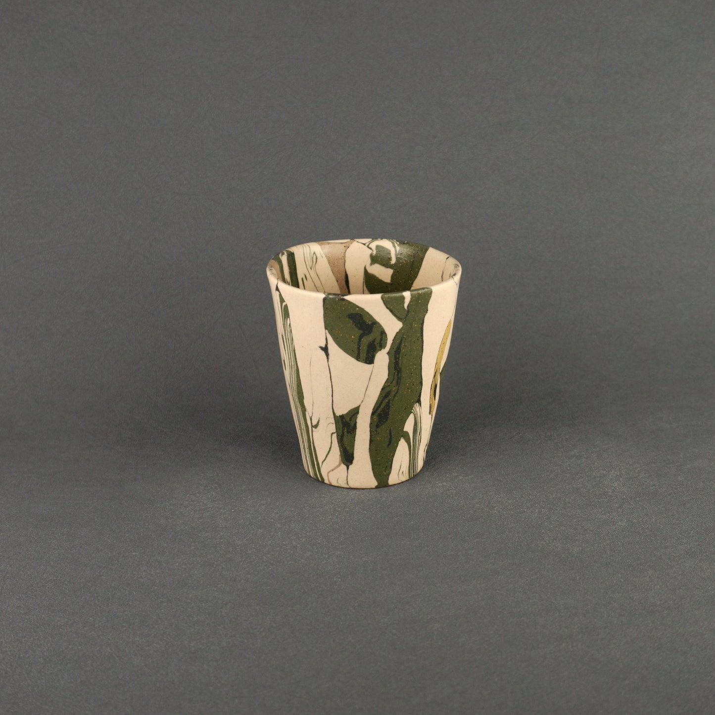 Green Agateware Tumbler