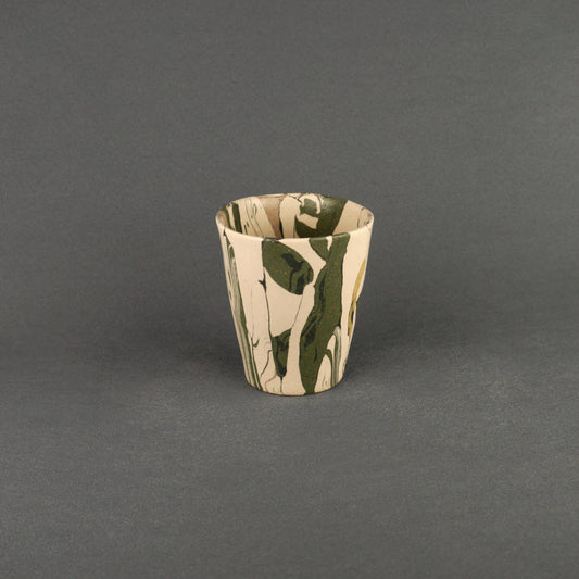 Green Agateware Tumbler