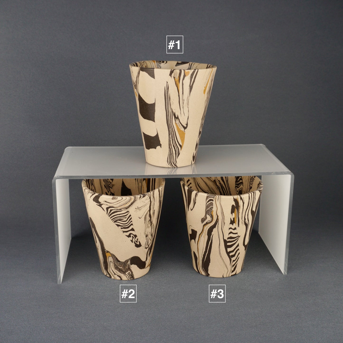 Yellow Agateware Tumbler