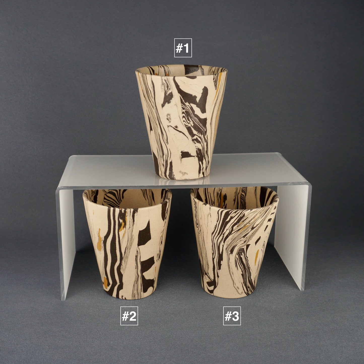 Yellow Agateware Tumbler