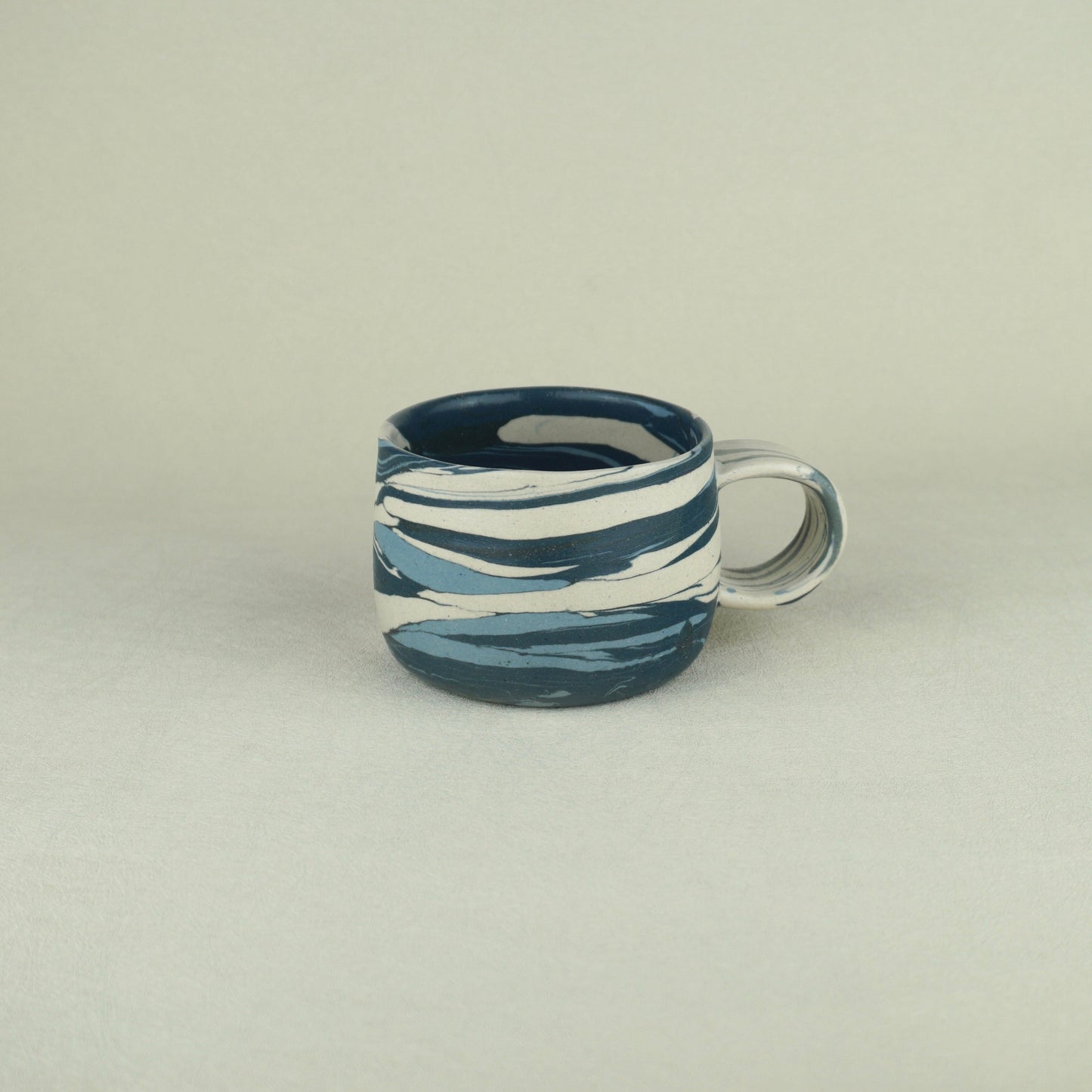 Blue Agateware Mug Medium