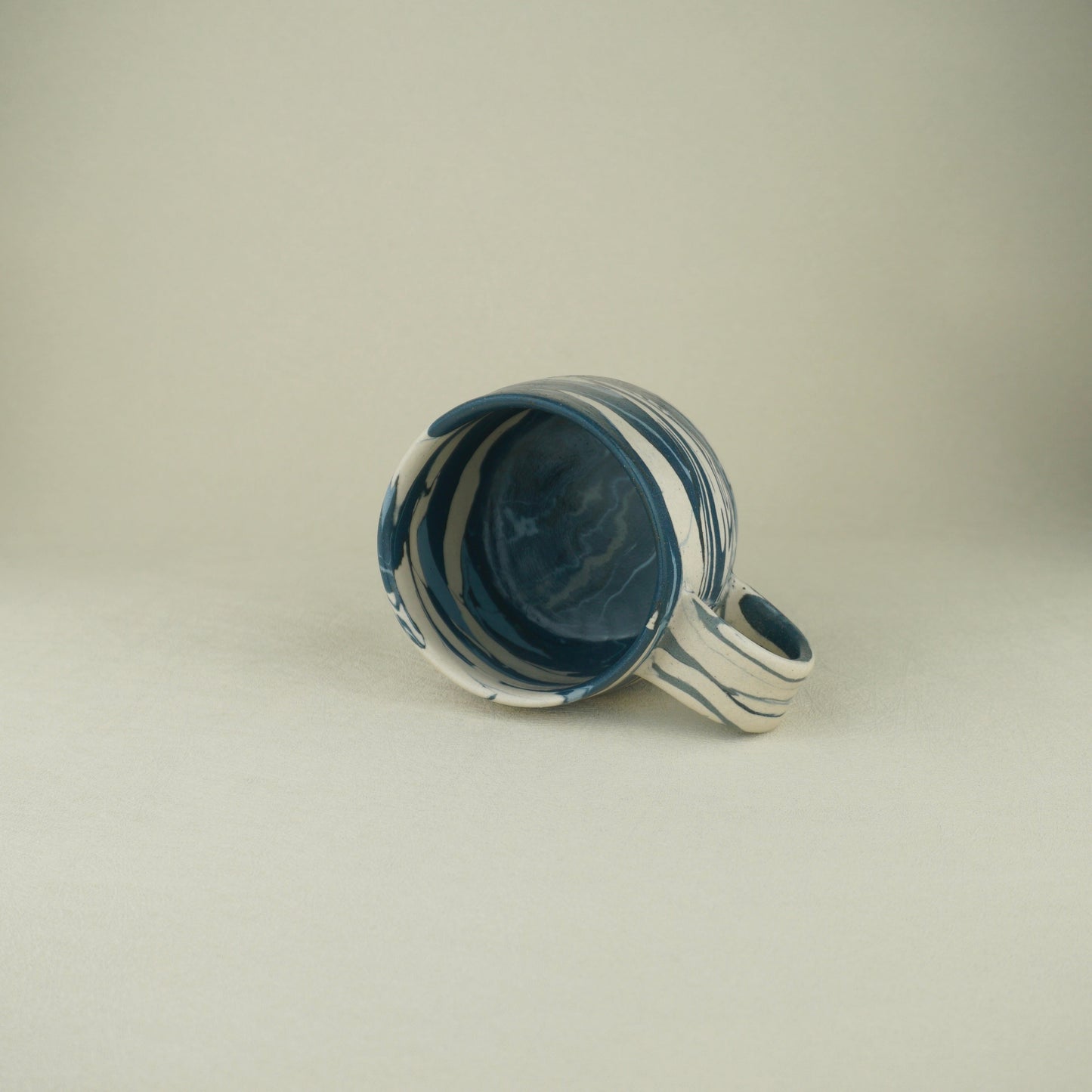 Blue Agateware Mug Medium
