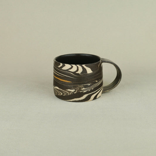 Black Agateware Mug