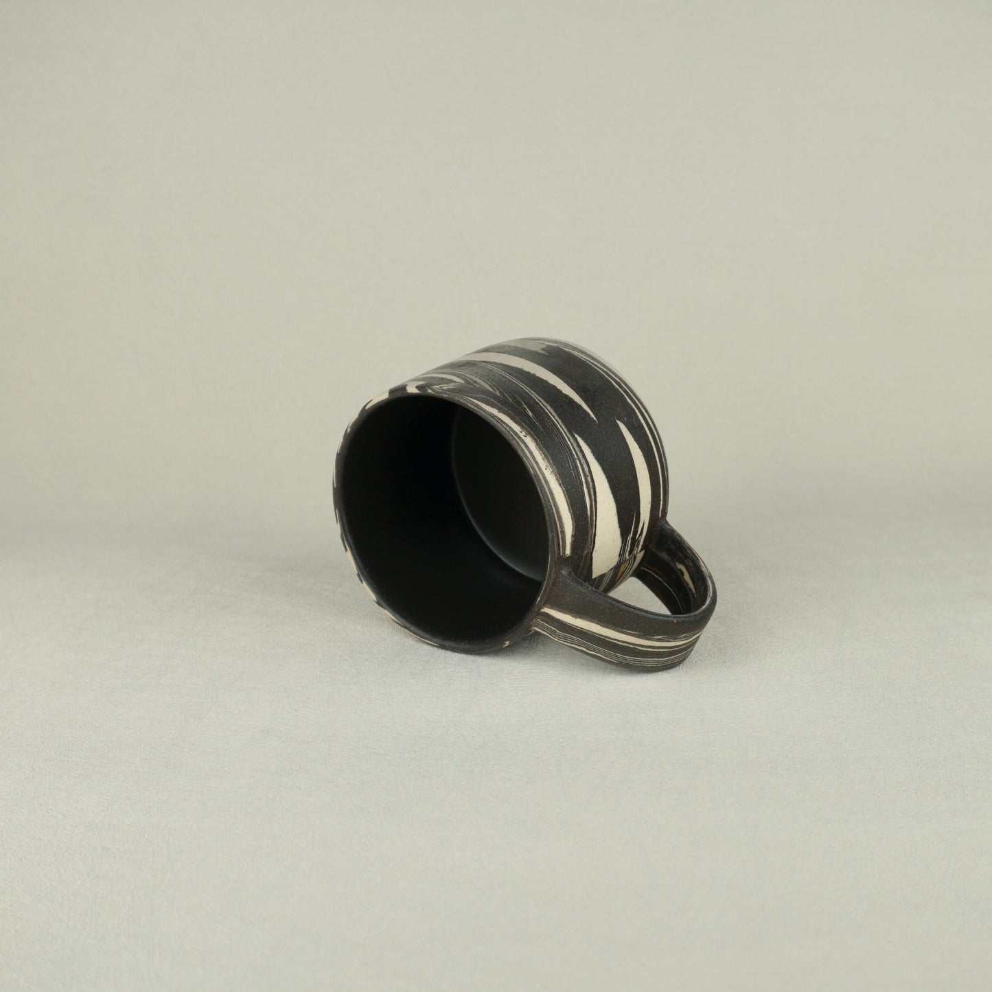 Black Agateware Mug