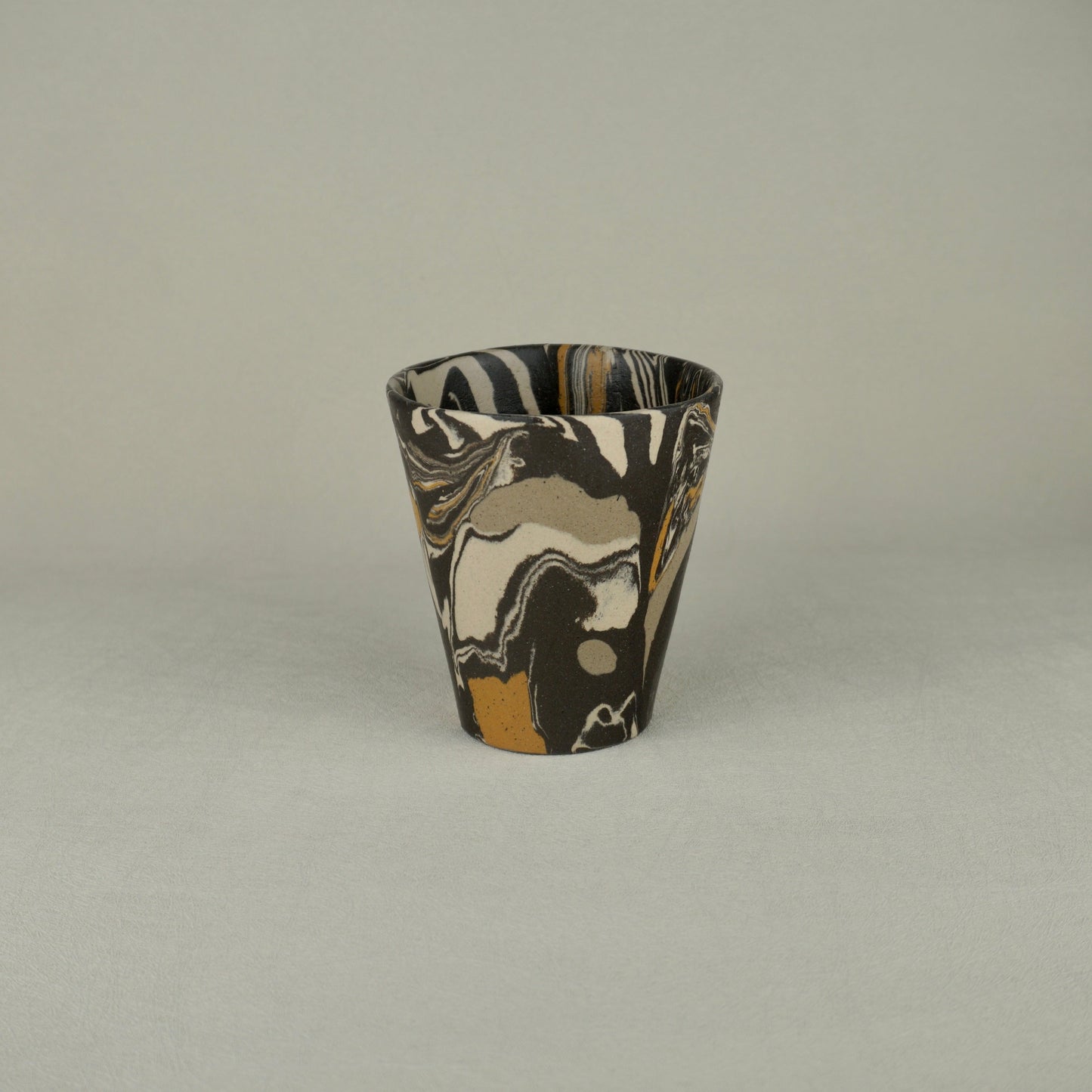 Black Agateware Tumbler