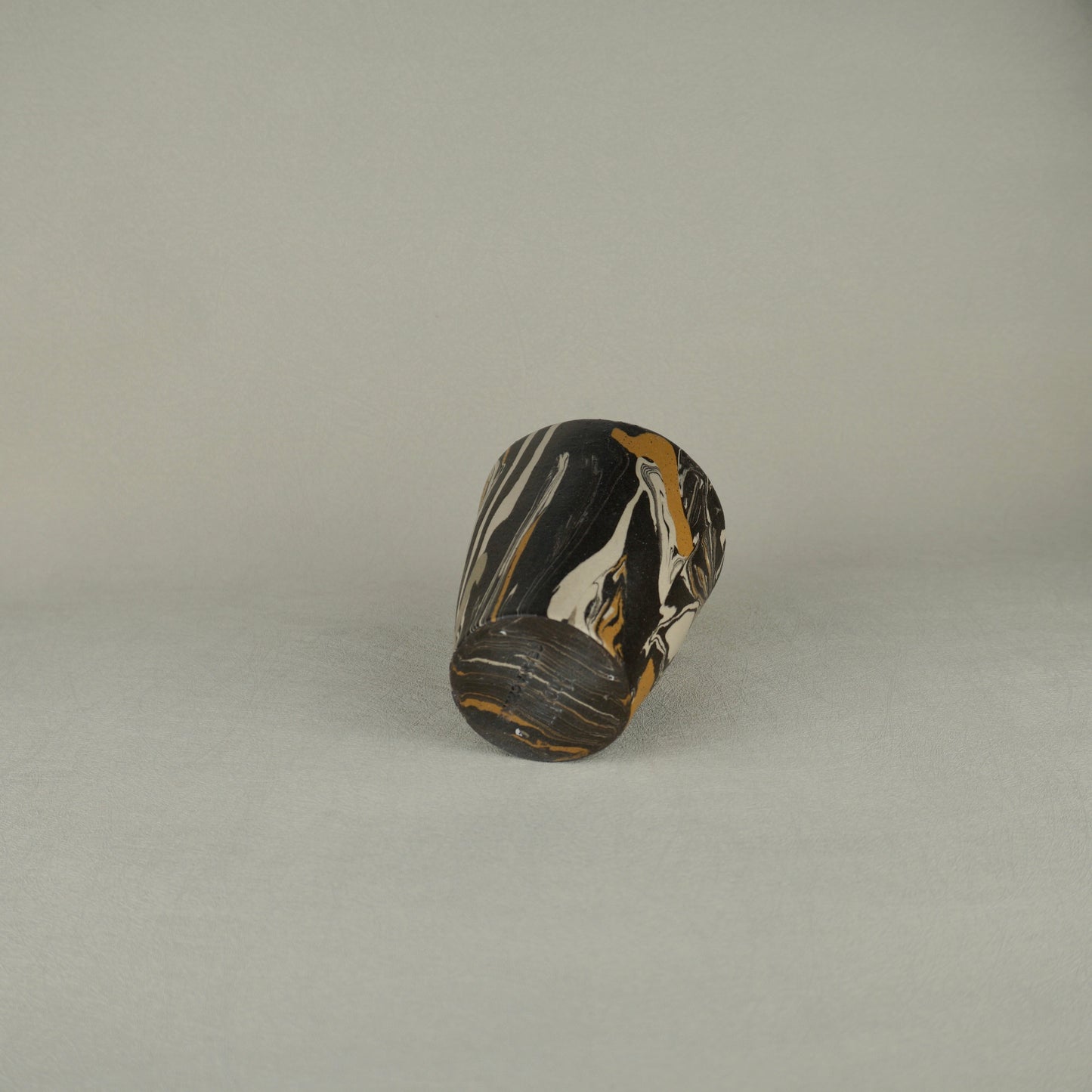 Black Agateware Tumbler
