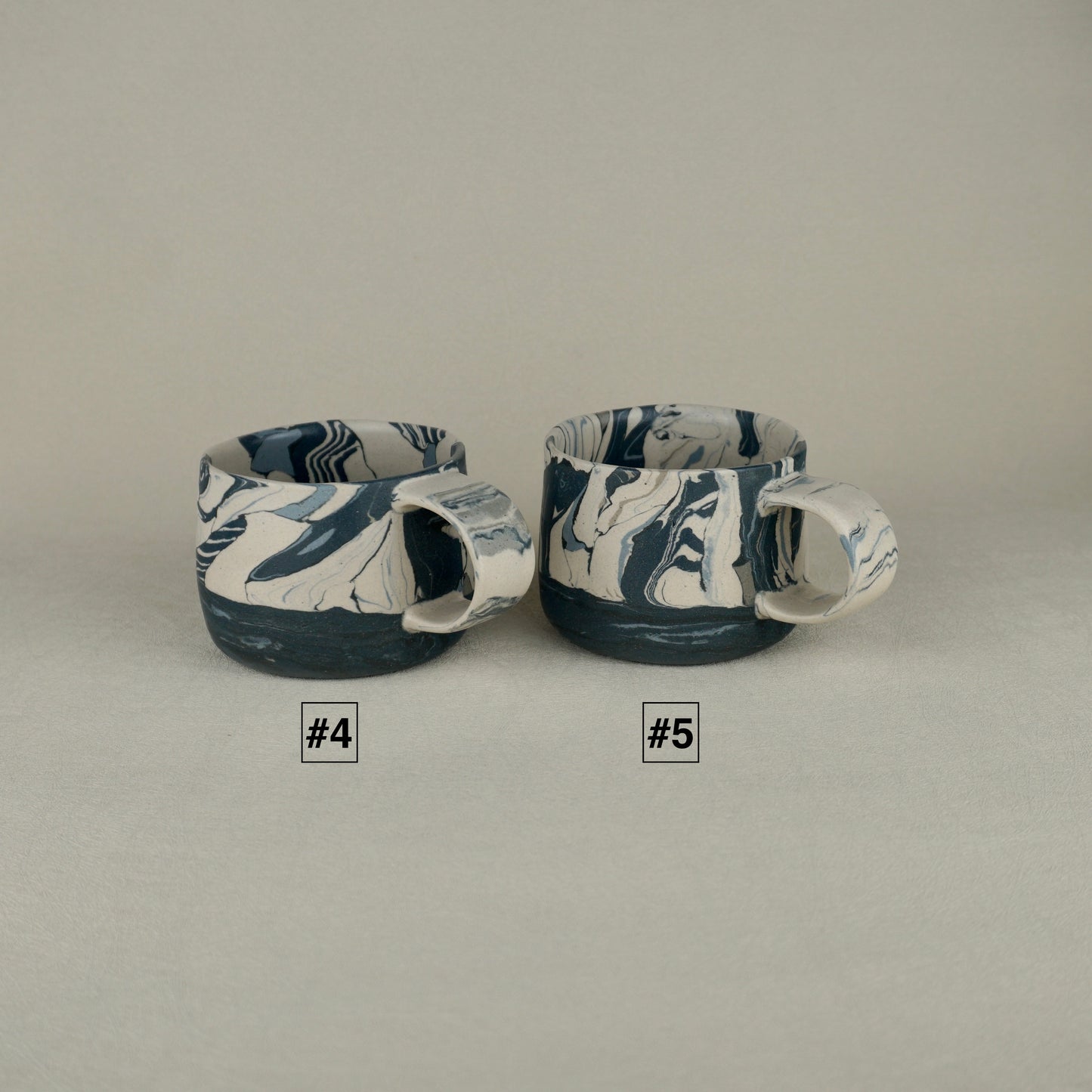 Blue Agateware Mug Medium