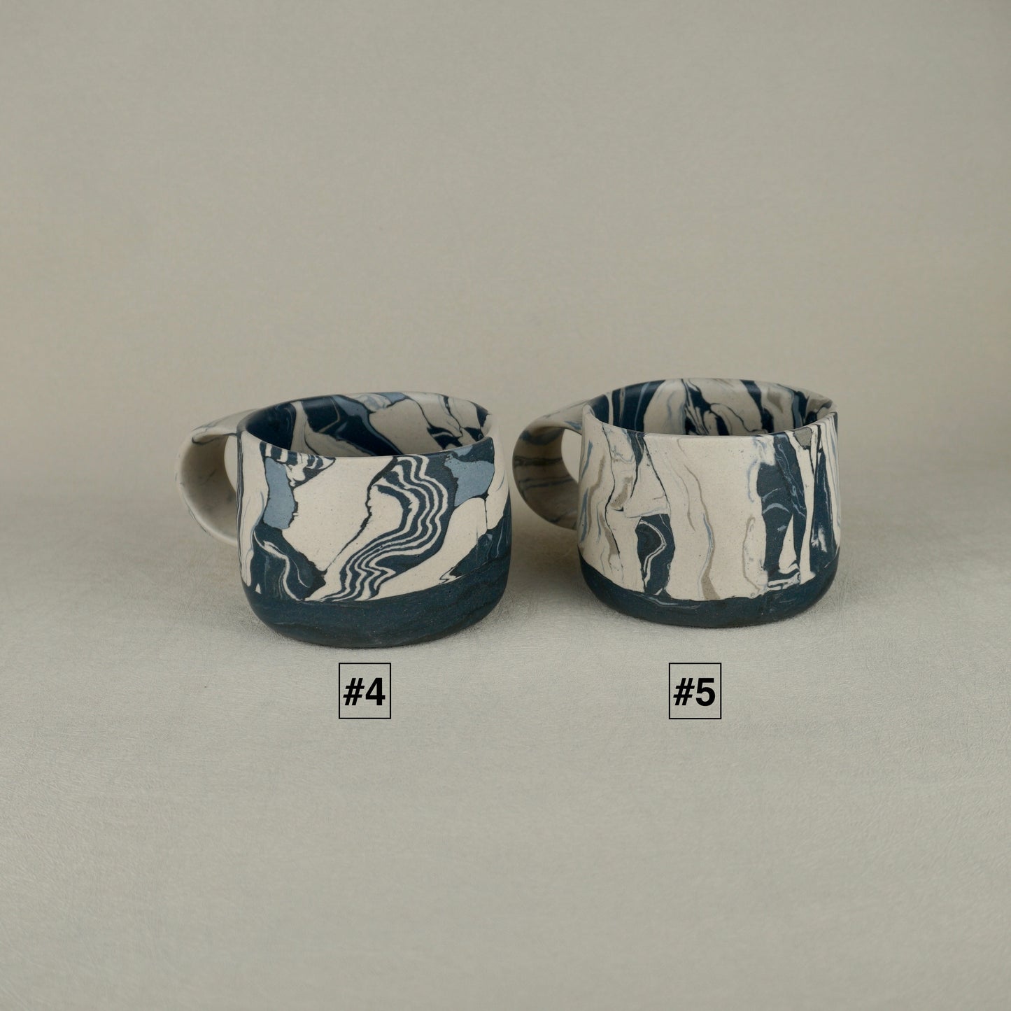 Blue Agateware Mug Medium
