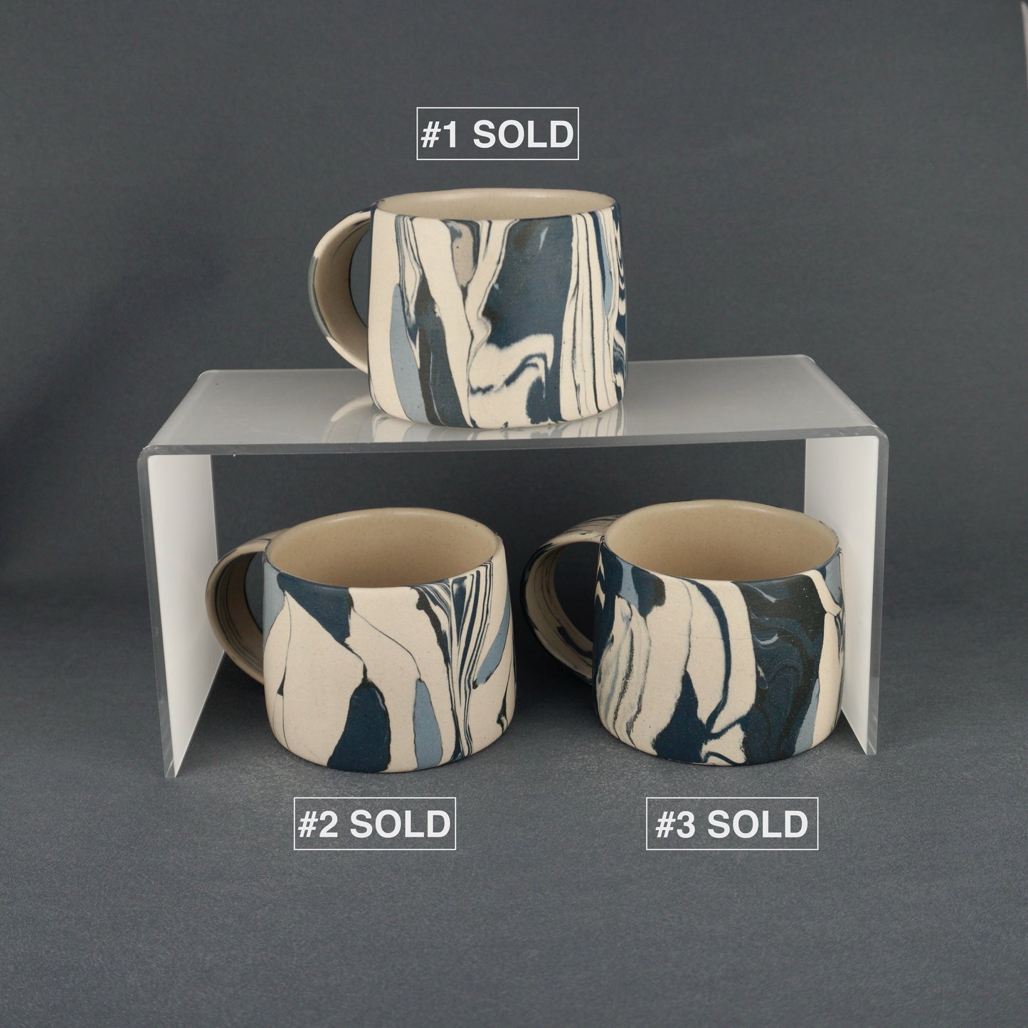 Blue Agateware Mug