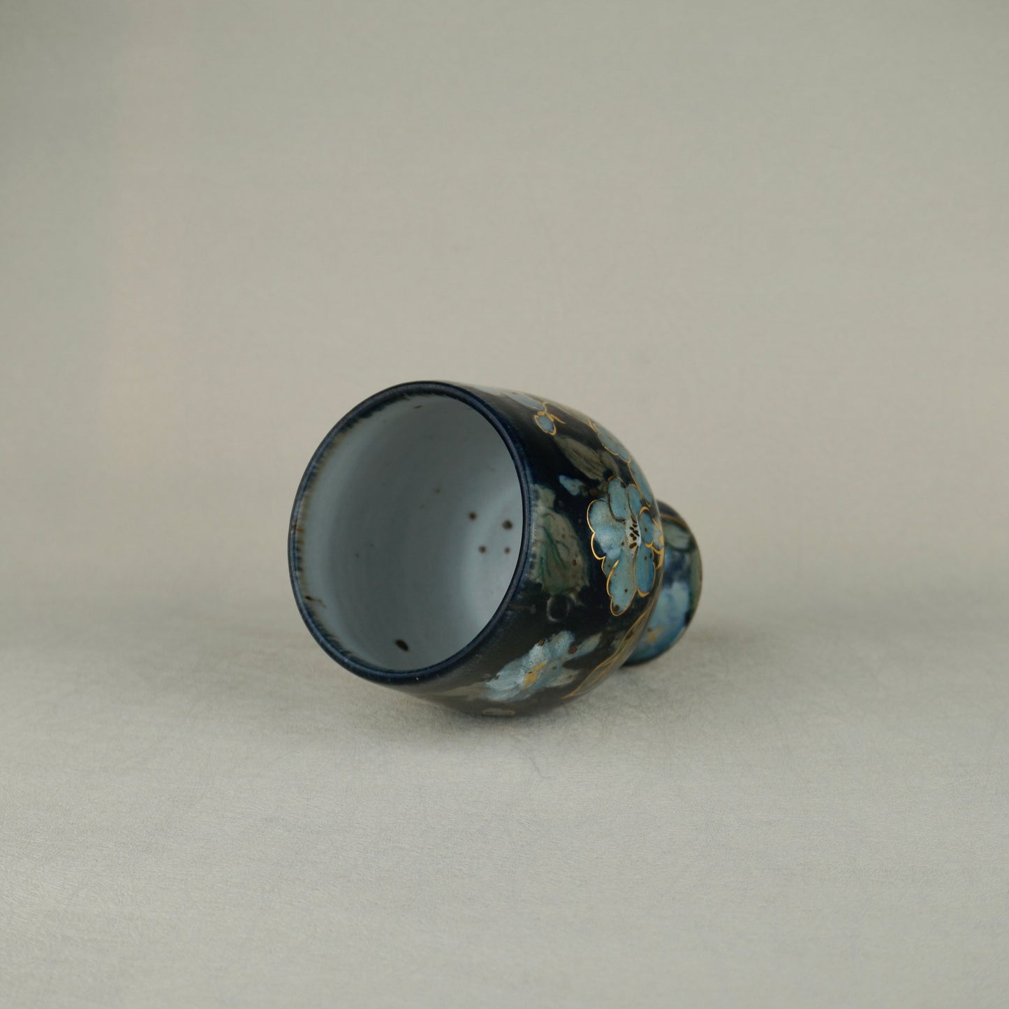 Dark Blue Pedestal Mug