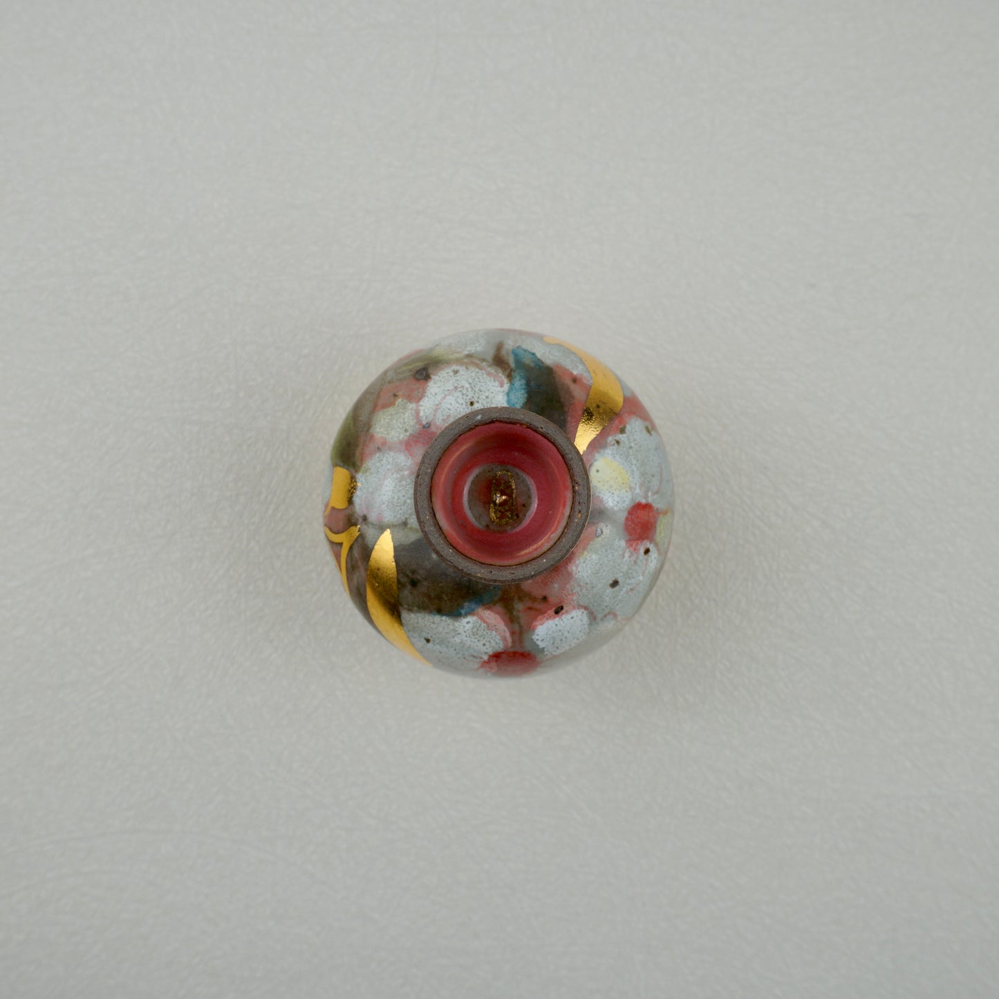 Soft Red Footed Tea Cup