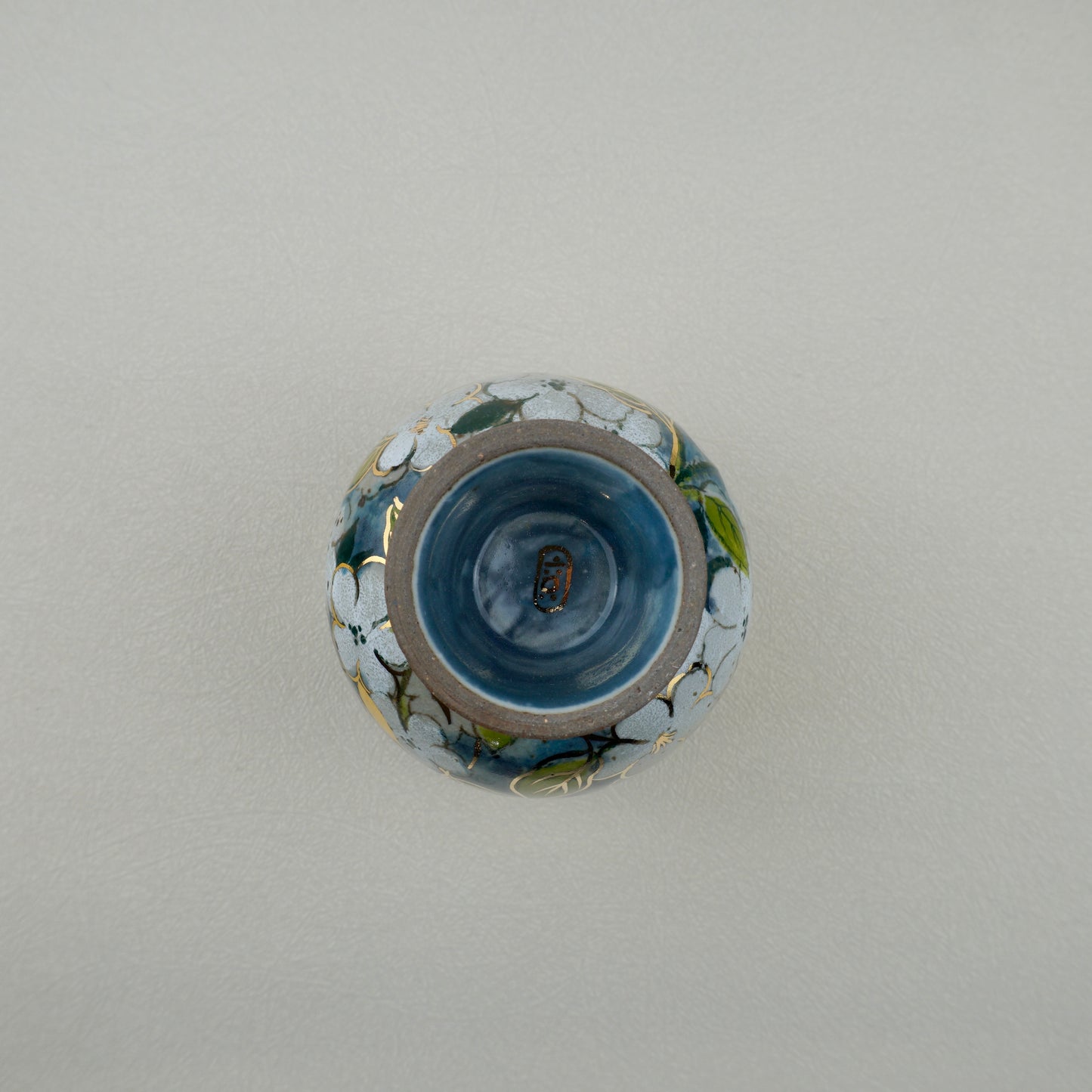 White Flower Pedestal Mug