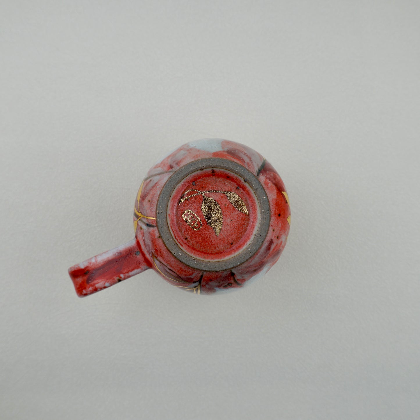 Earthy Red Low Handle Mug