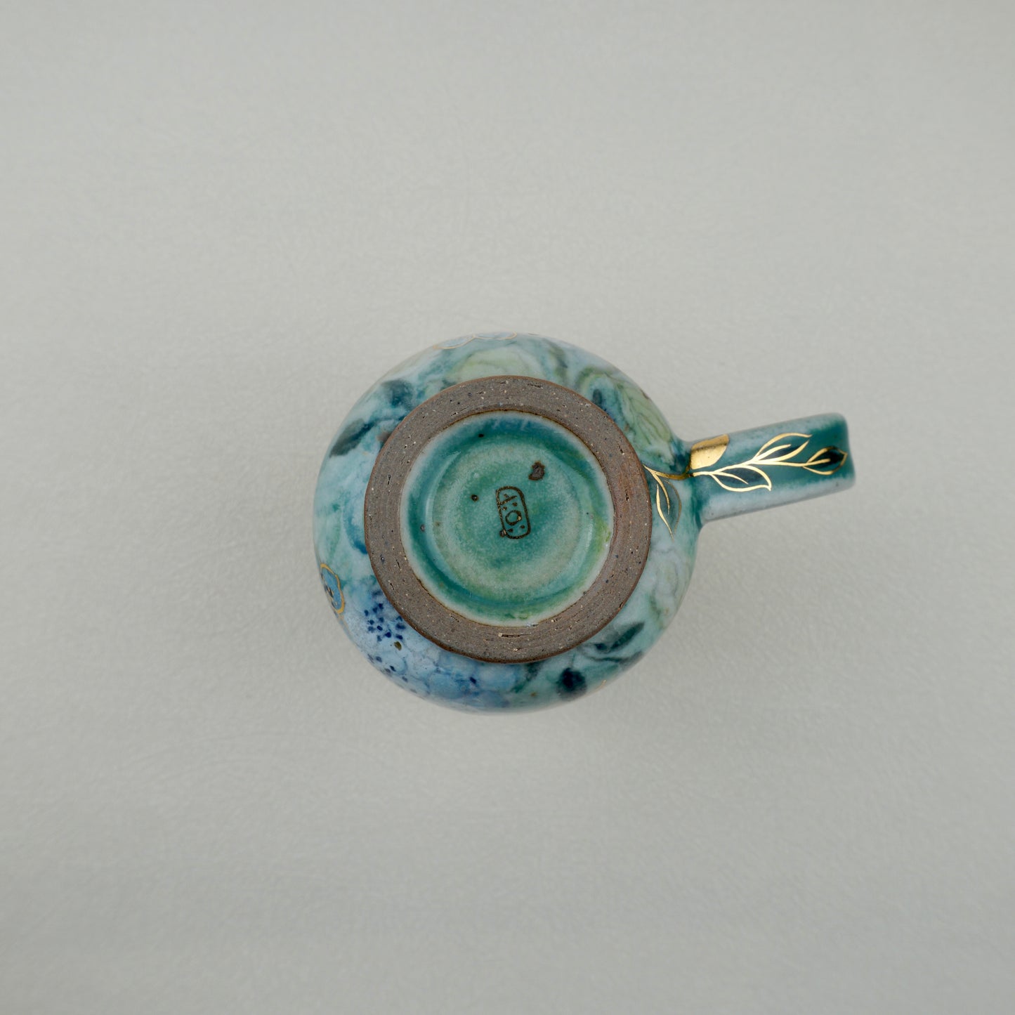 Earthy Green Low Handle Mug